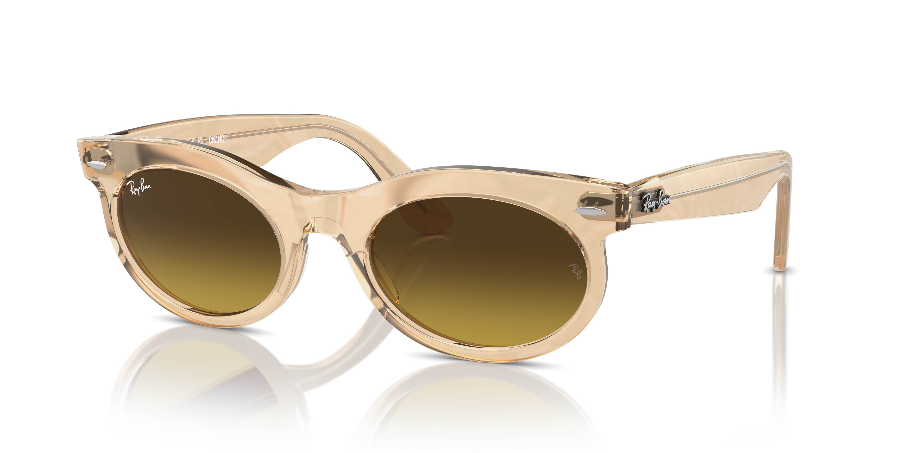 Ray-Ban RB2242 WAYFARER OVAL CHANGE Sunglasses | Clearly