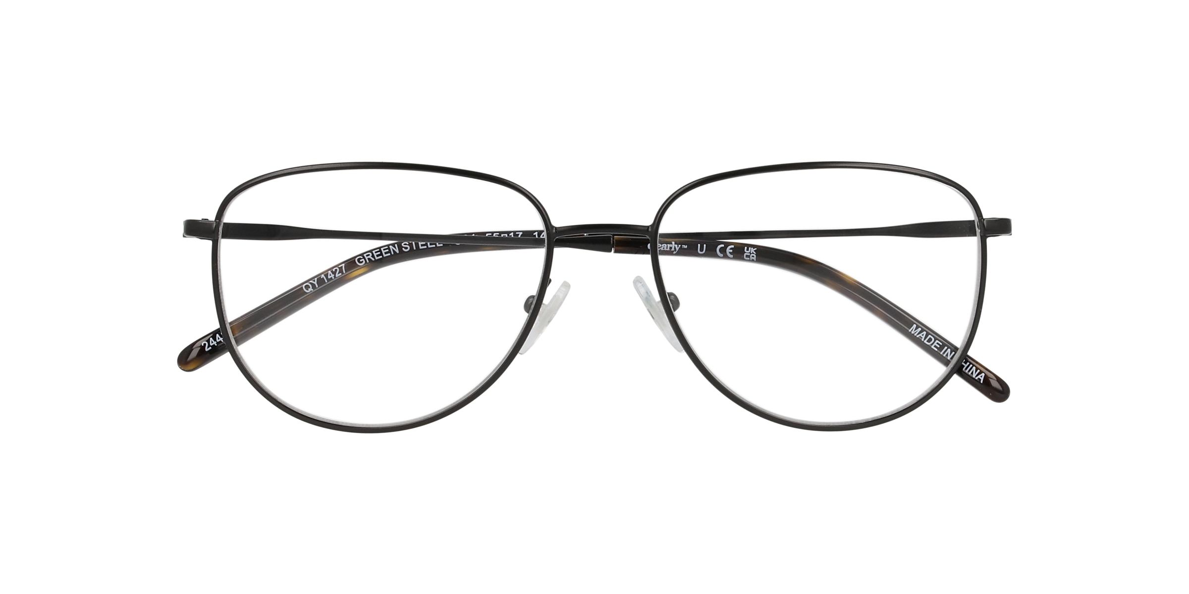 Clearly Glasses GREEN STEEL