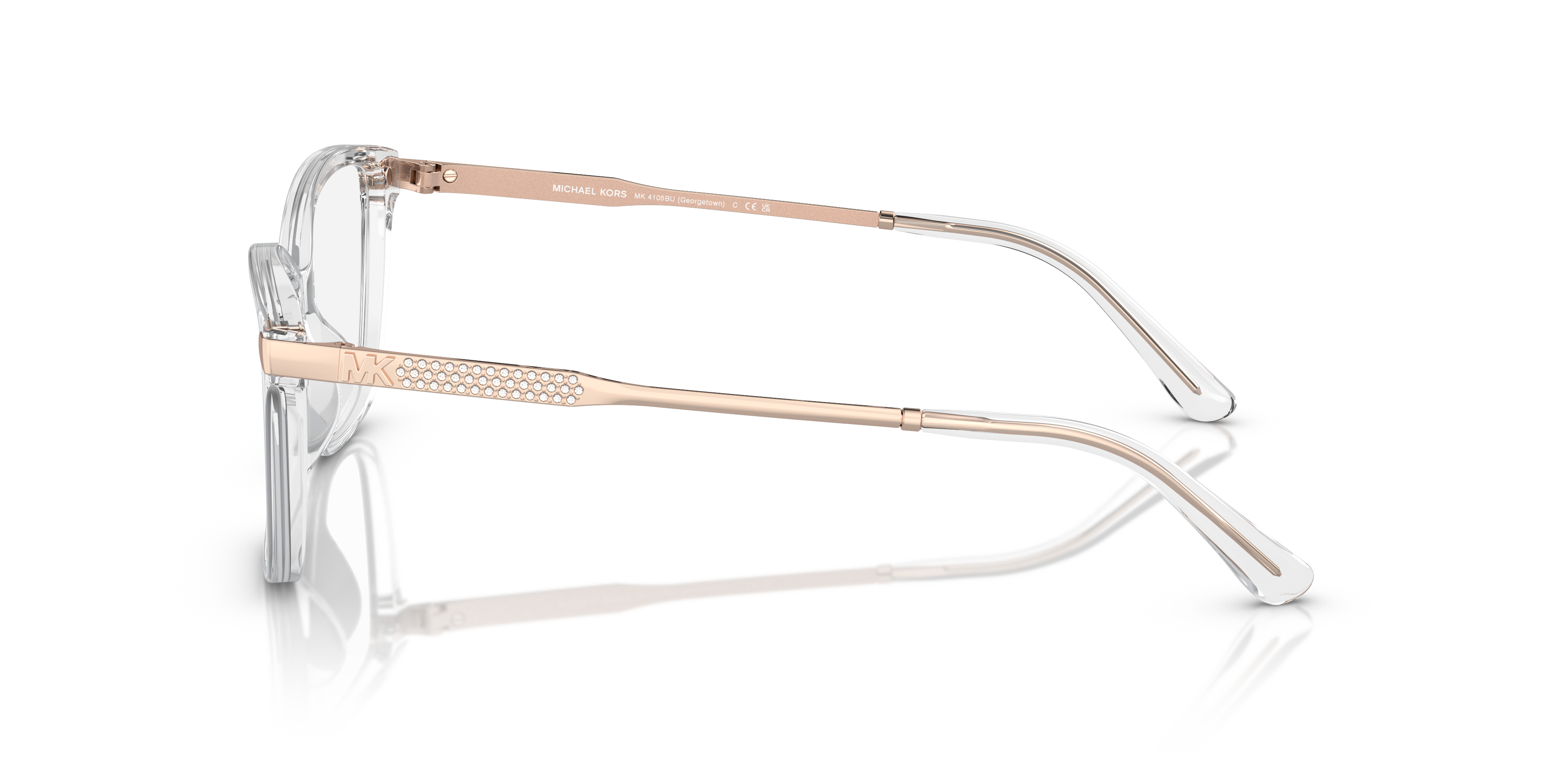 まや Michael Kors MK4105BU GEORGETOWN Glasses | Clearly