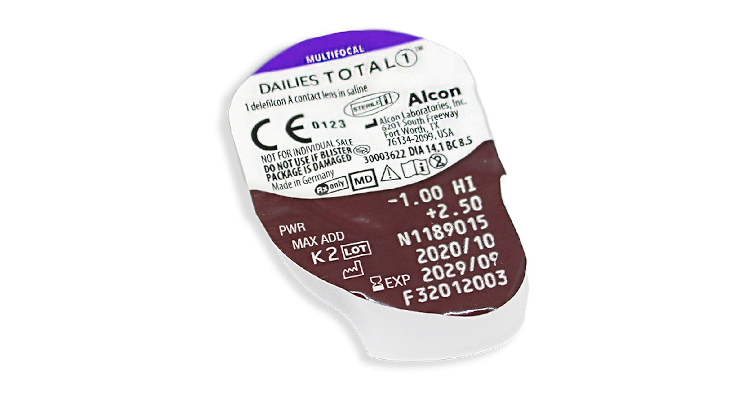 Alcon Contacts DAILIES TOTAL1® Multifocal 30