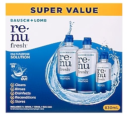renu fresh multi-purpose solution 830 ml