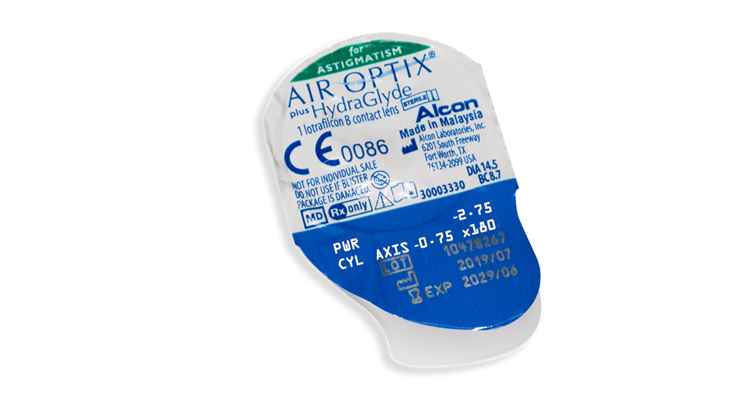 Alcon Contacts AIR OPTIX® Plus HydraGlyde® Astigmatism 6