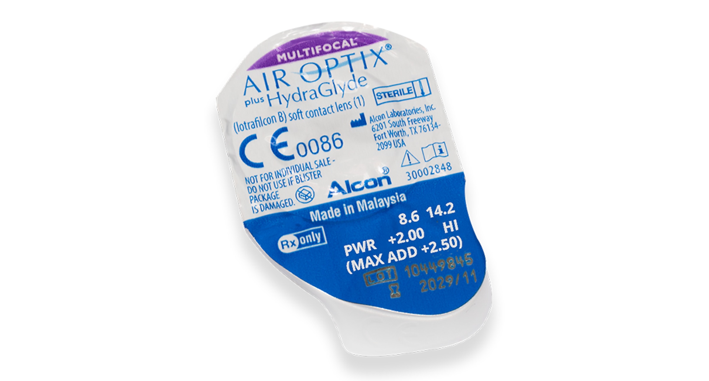Alcon Contacts AIR OPTIX® Plus Hydraglyde® Multifocal 3