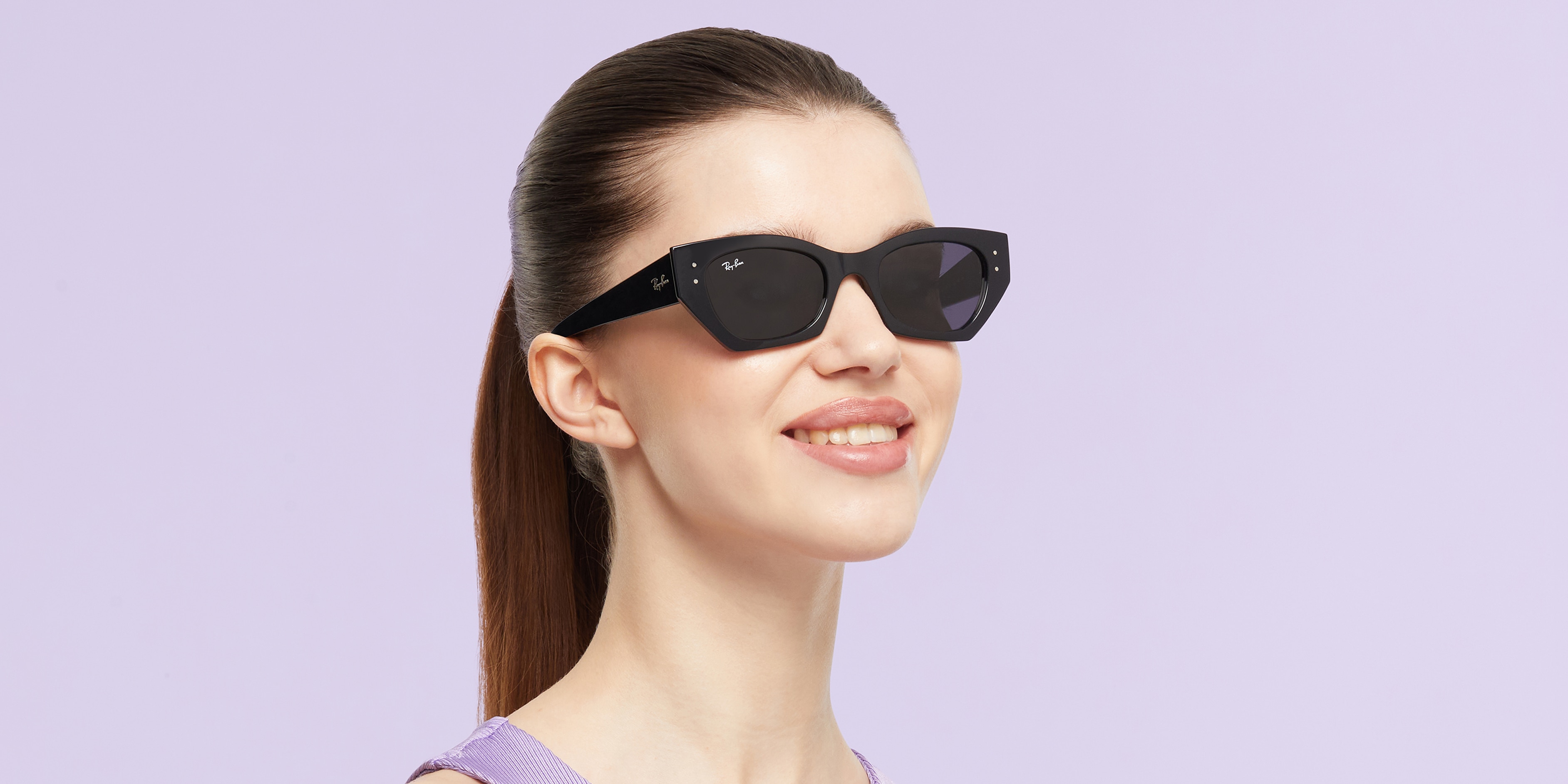 Ray-Ban ZENA BIO-BASED ブラック　メンズ　レディース Ray-Ban RB4430 ZENA BIO-BASED Sunglasses | Clearly