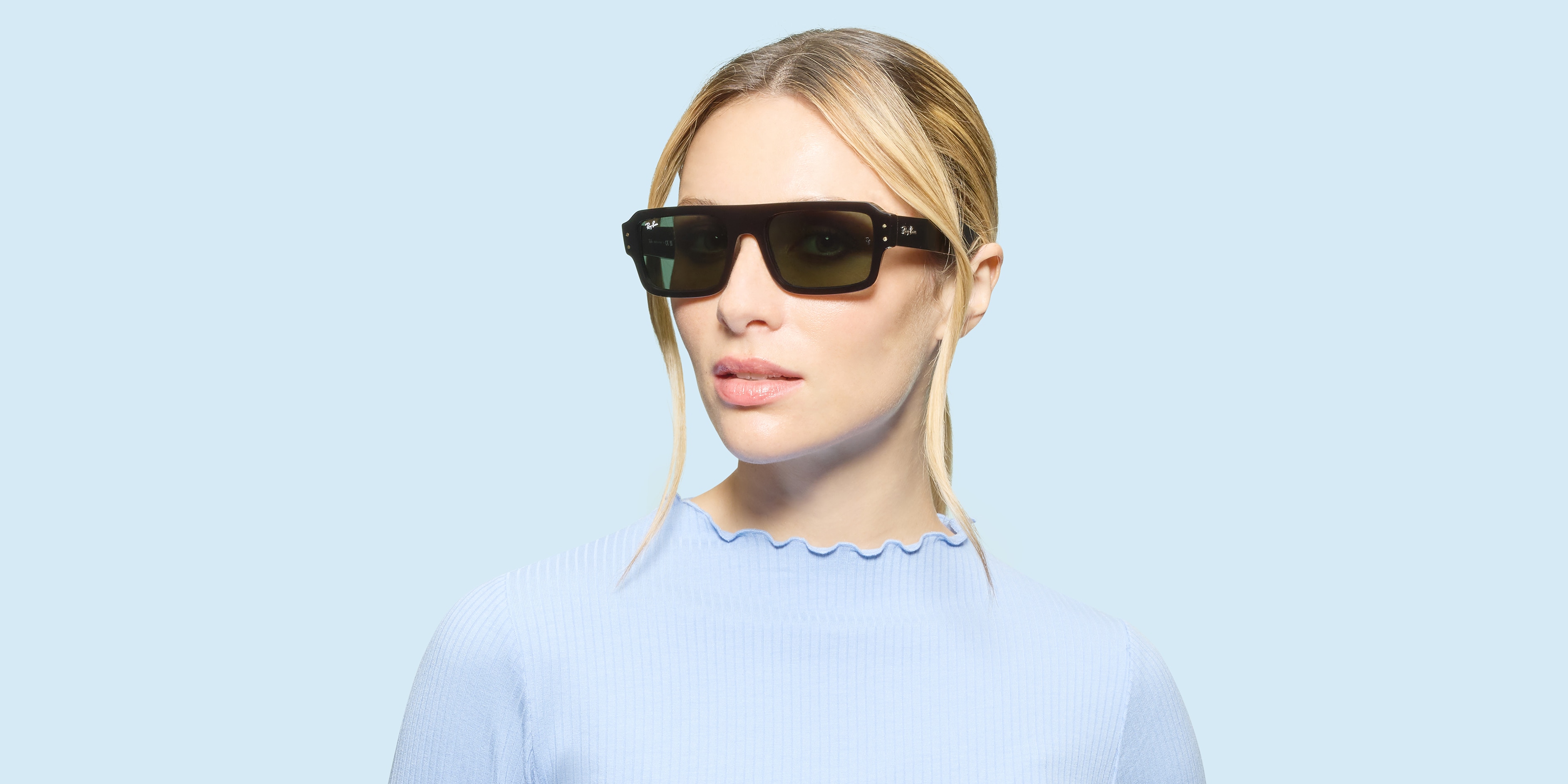 Ray-Ban RB4454 FLACKO BIO-BASED Sunglasses | Clearly