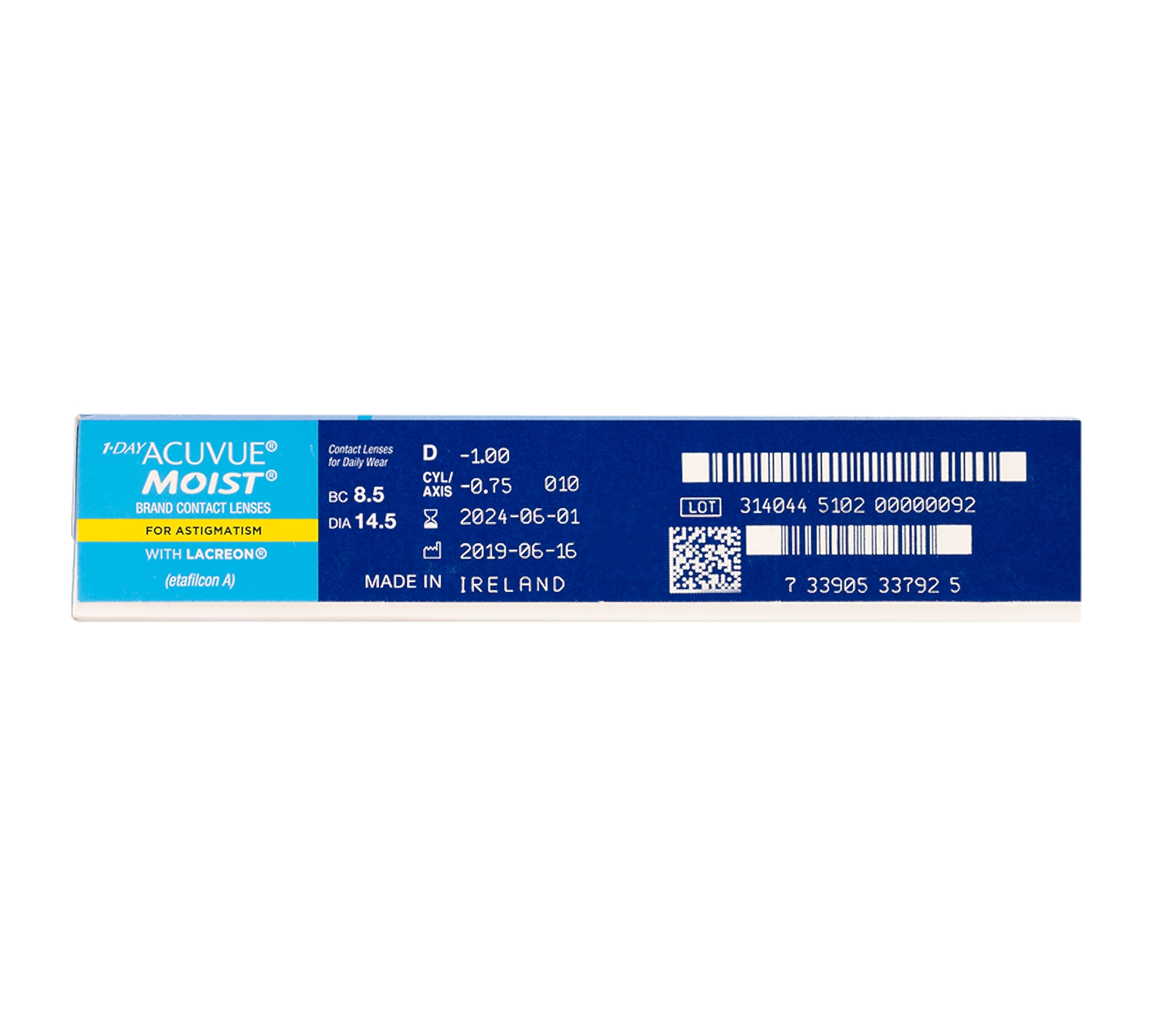 Johnson And Johnson Contacts 1-Day ACUVUE® Moist For Astigmatism 90