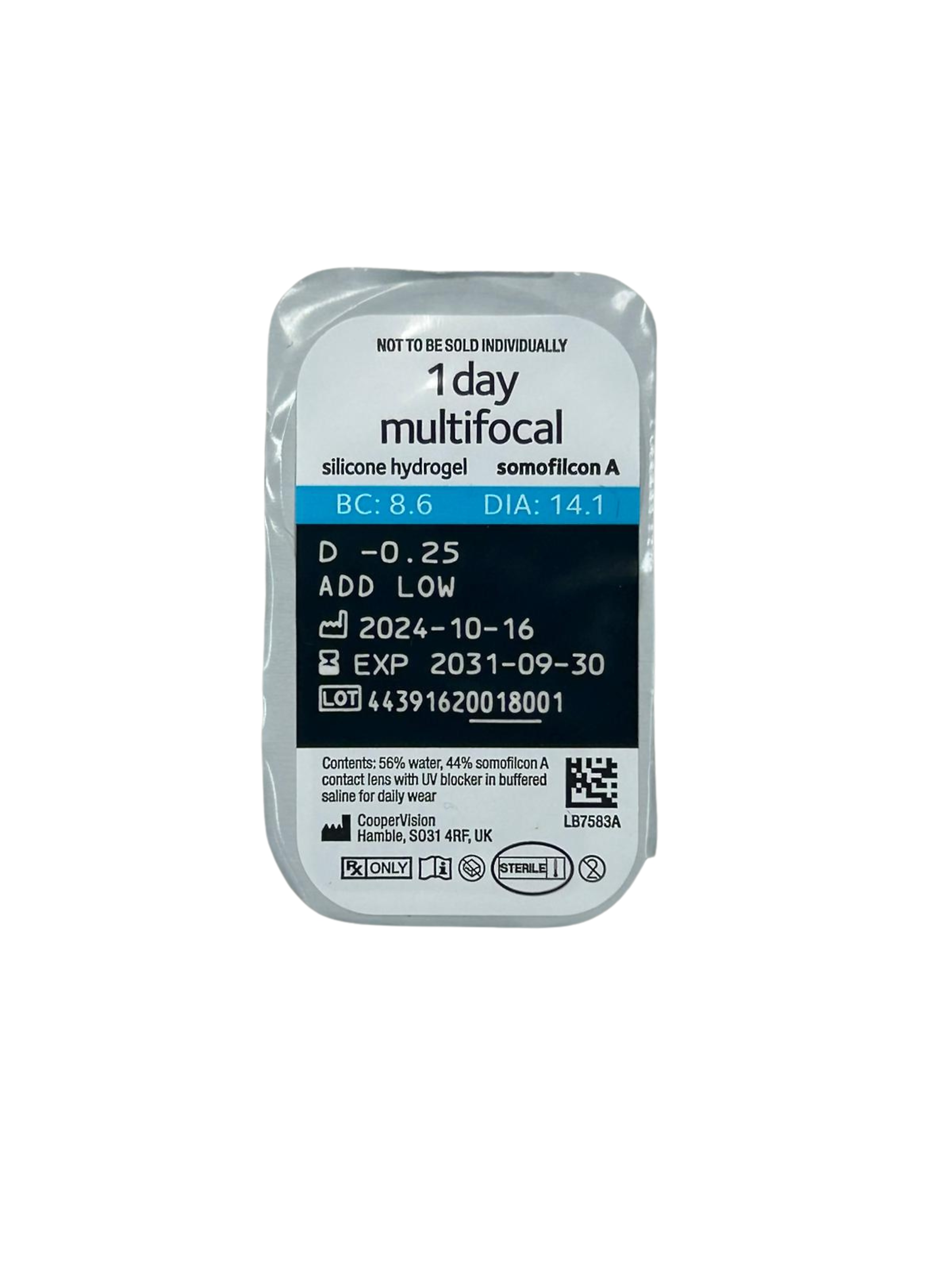 CooperVision Contacts Clariti® 1 Day Multifocal 3 ADD 90