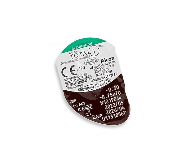 Alcon Contacts DAILIES TOTAL1® Astigmatism 90