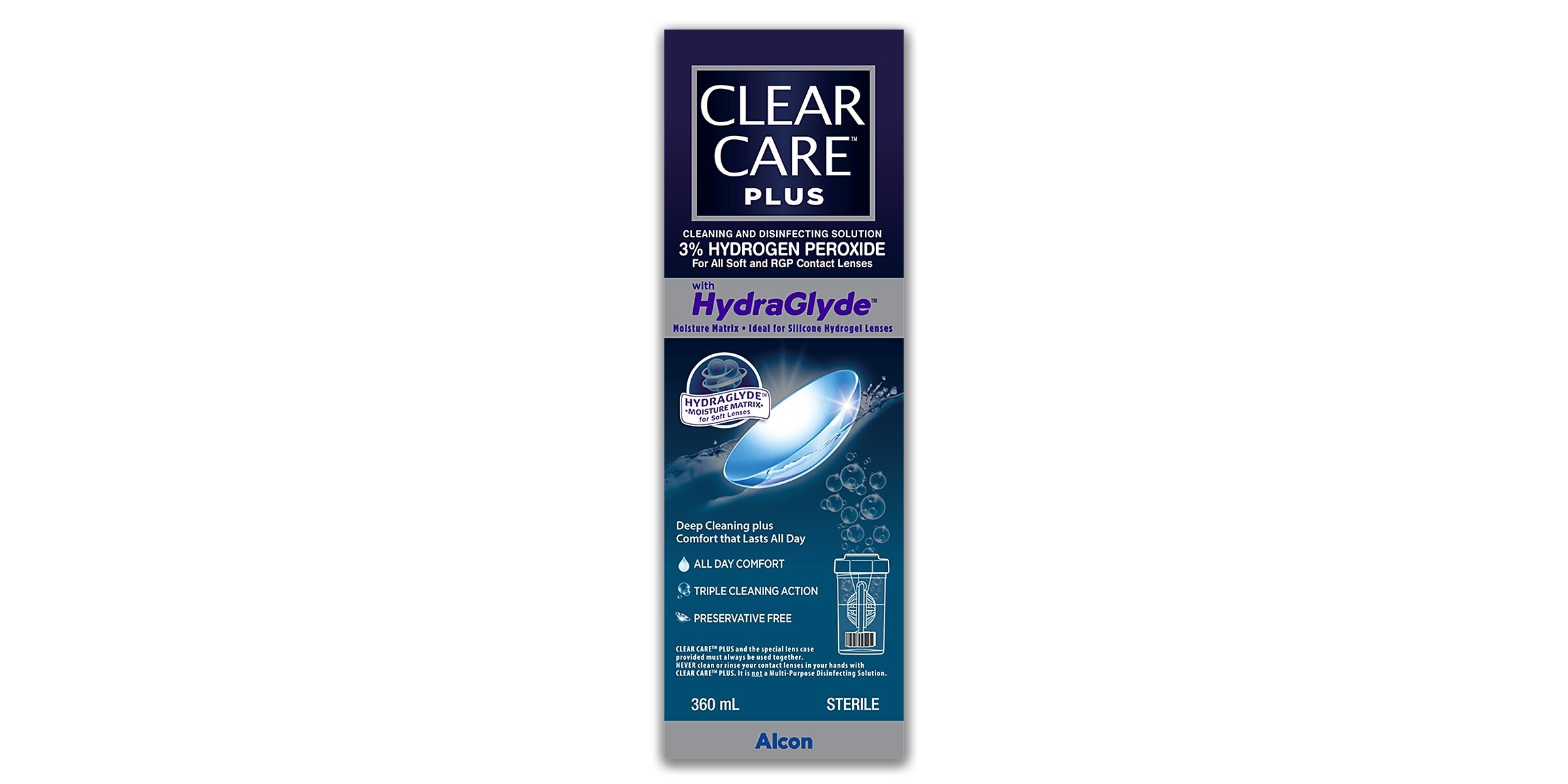 Clear Care® Plus with HydraGlyde® 360 ml