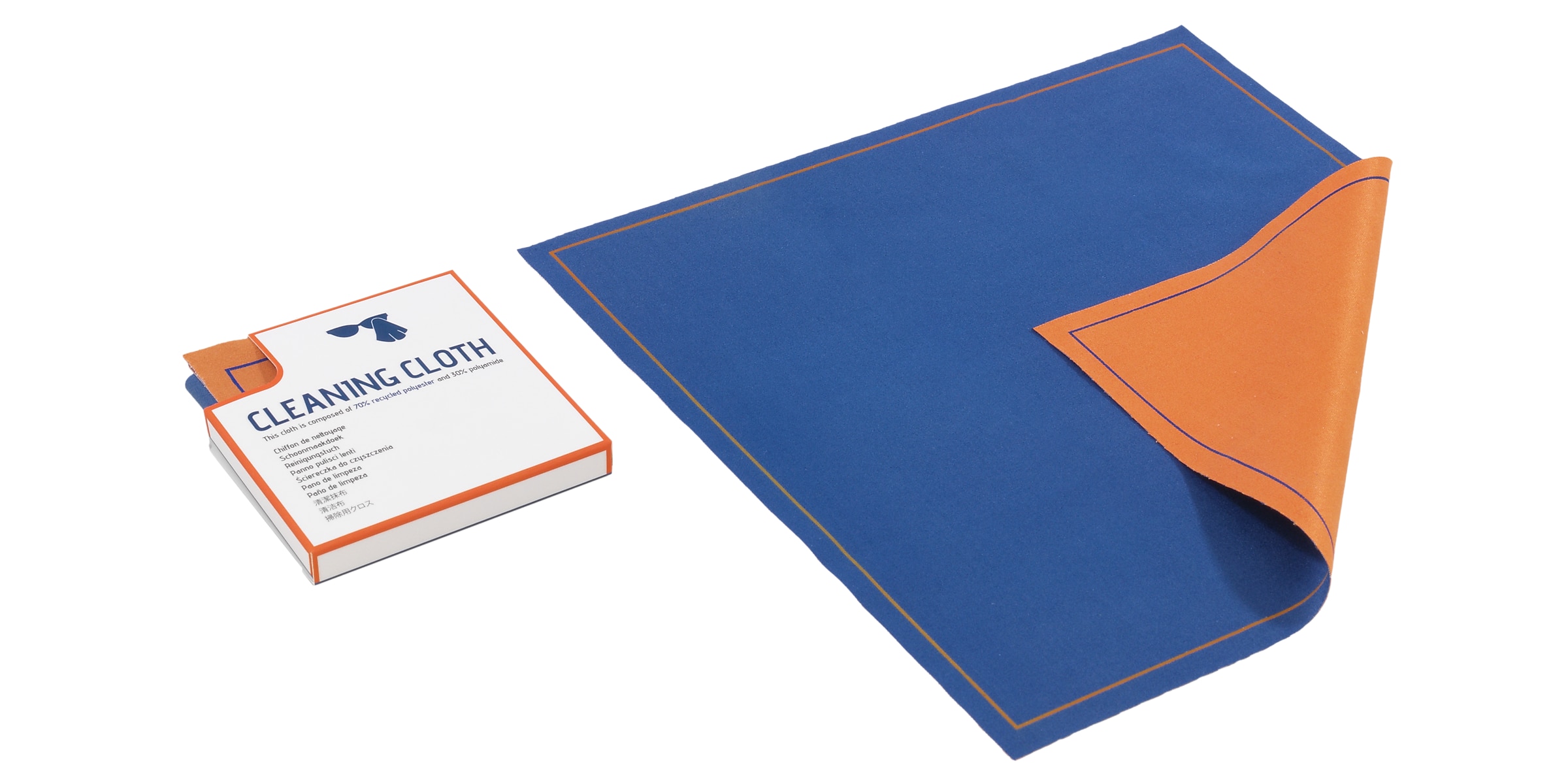 Generics Accessories BICOLOUR BLUE-ORANGE GLASSES CLOTH