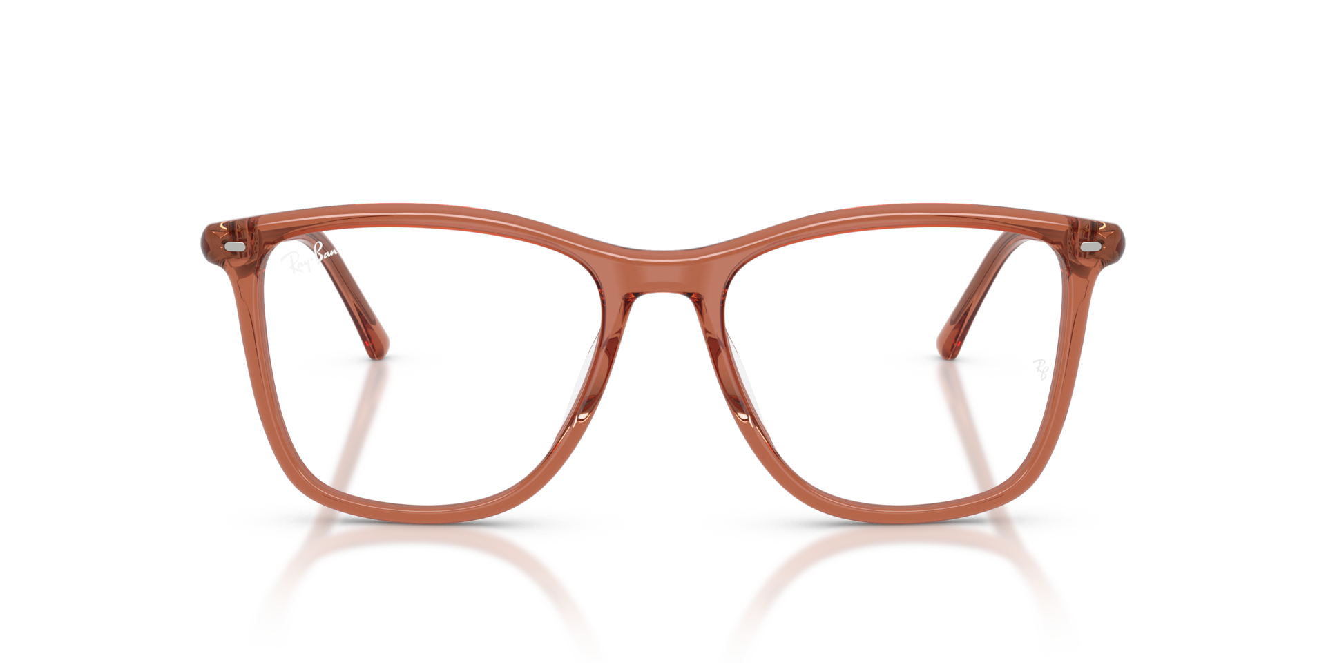 Ray-Ban RB5455 OPTICS Transparent Brown, Size: S