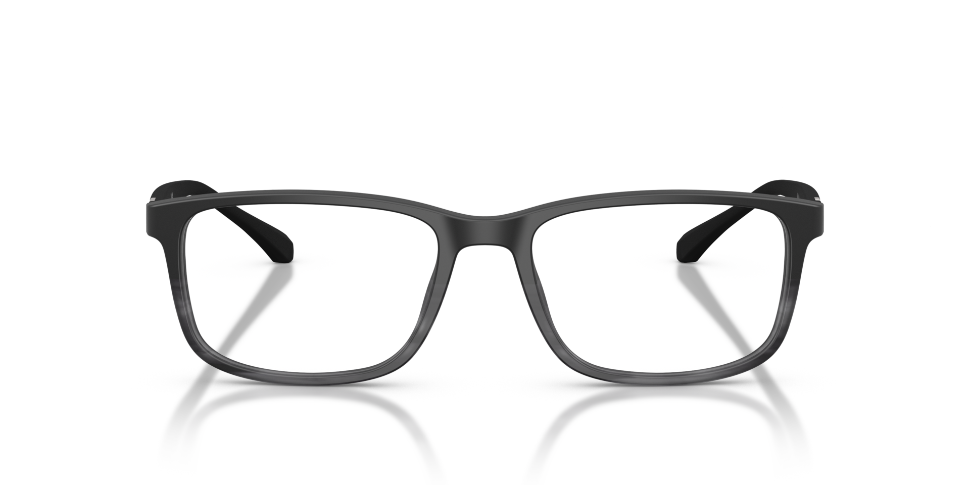 Emporio Armani EA3098 Matte Black & Striped Grey, Size: S