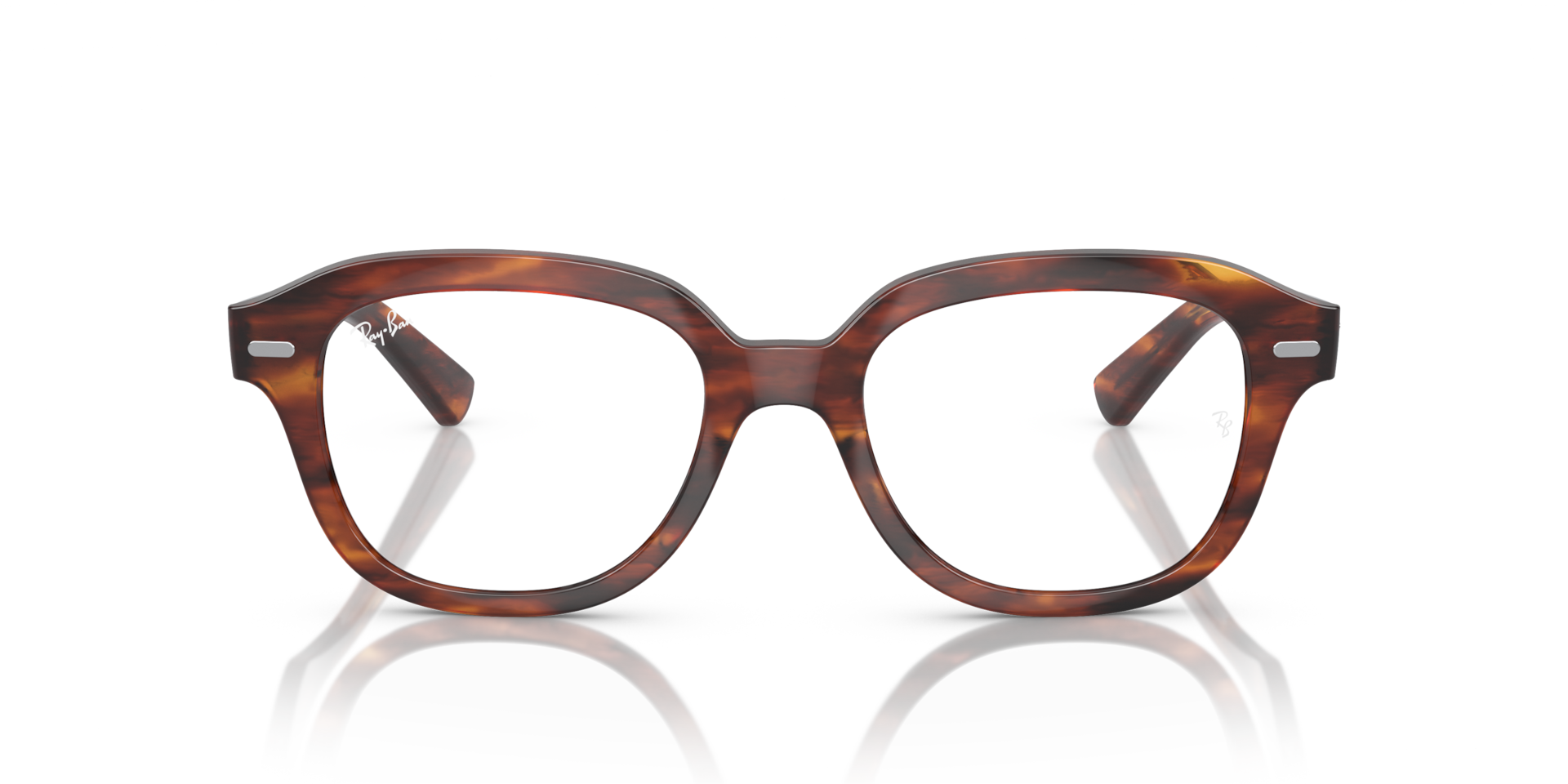 Ray-Ban RB7215 ERIK OPTICS Striped Havana, Size: L