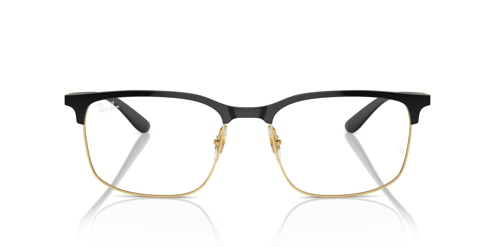 Ray-Ban RB6518 OPTICS Black On Gold, Size: XXL