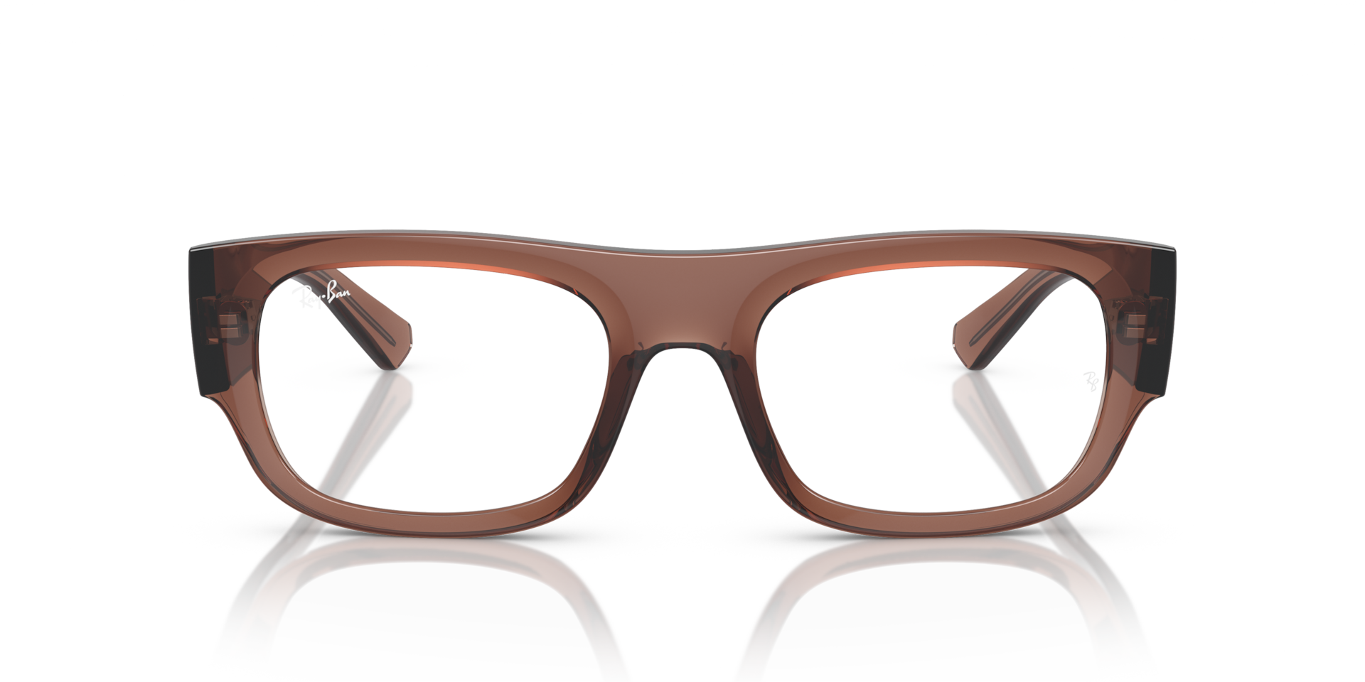 Ray-Ban RB7218 KRISTIN OPTICS BIO-BASED Transparent Brown, Size: L