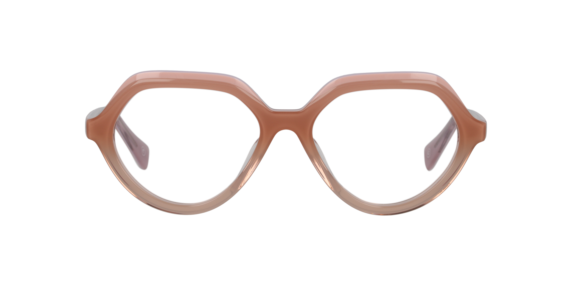Clearly SUPERSENSORY Milky Pink On Crystal Nude, Size: M
