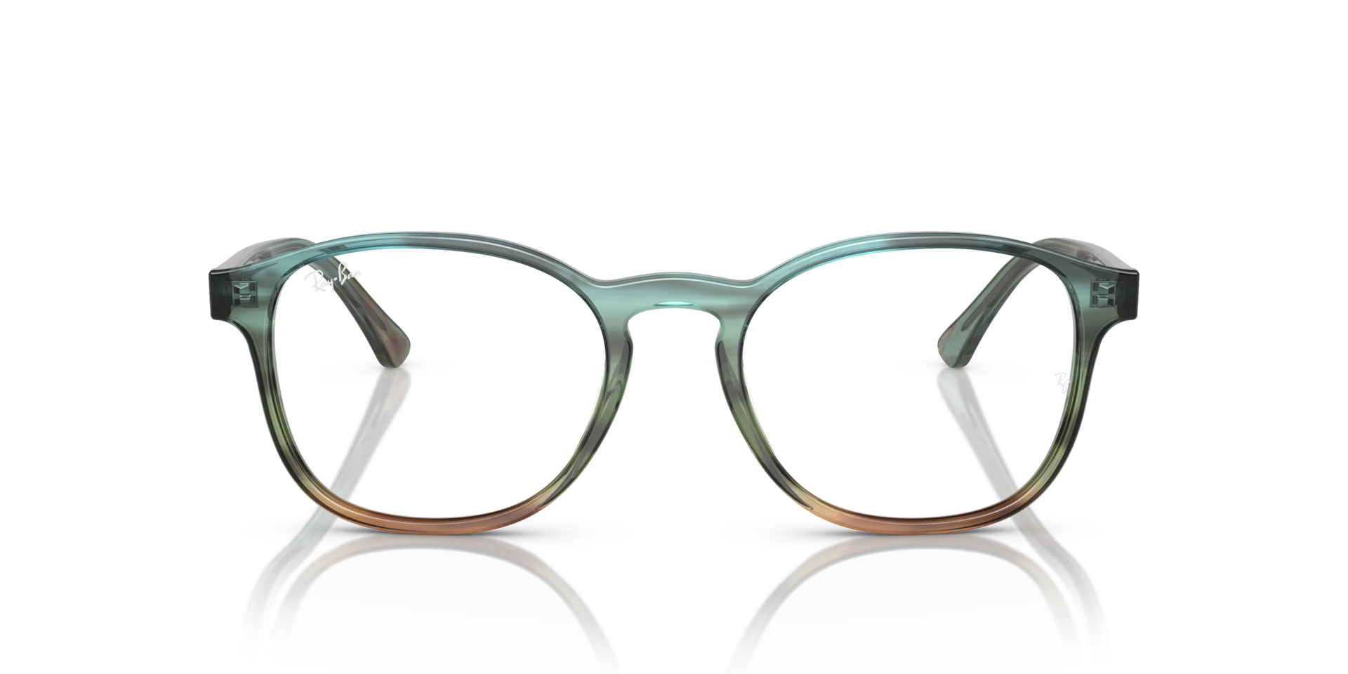 Ray-Ban RB5417 OPTICS Striped Blue & Green, Size: S