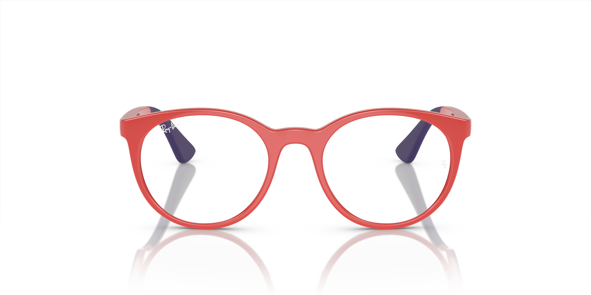 Ray-Ban RB1628 OPTICS KIDS BIO-BASED Red On Blue, Size: M