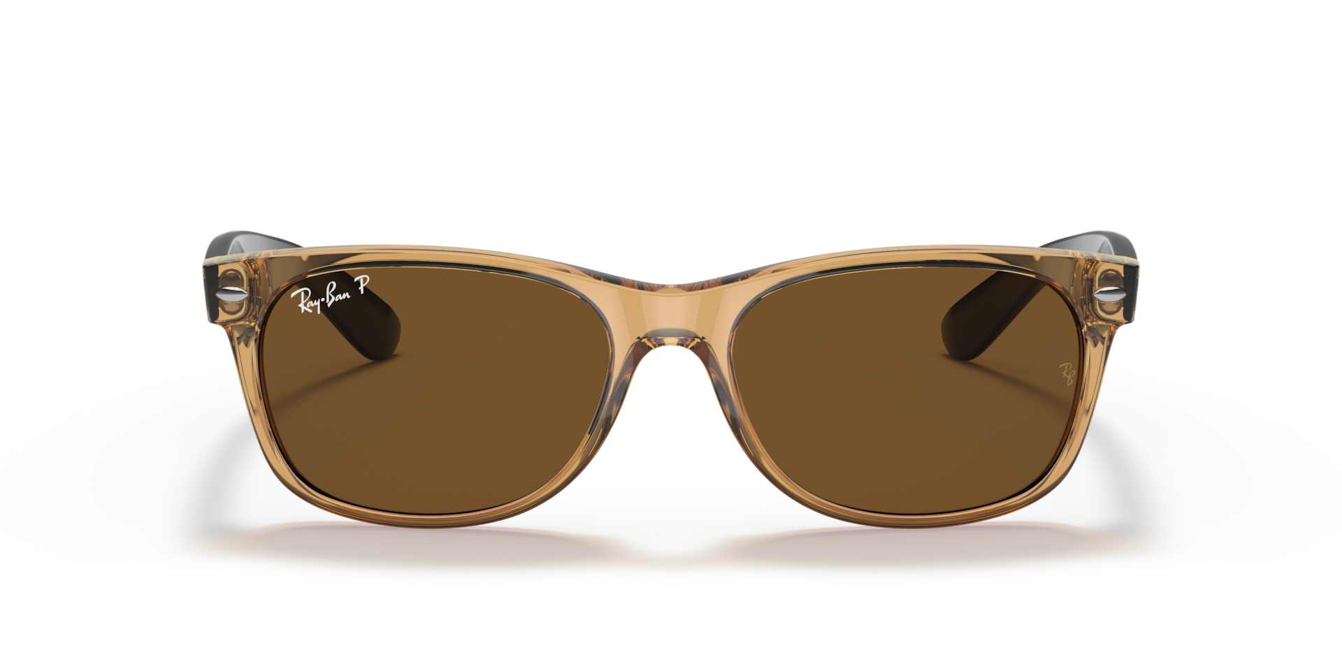 Ray-Ban RB2132 NEW WAYFARER BICOLOR Honey, Size: M