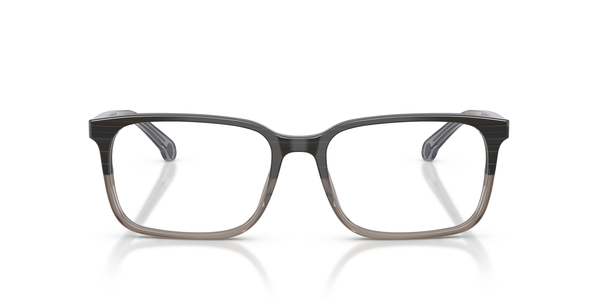 Brooks Brothers BB2033 Grey Wood/grey Transparent, Size: M