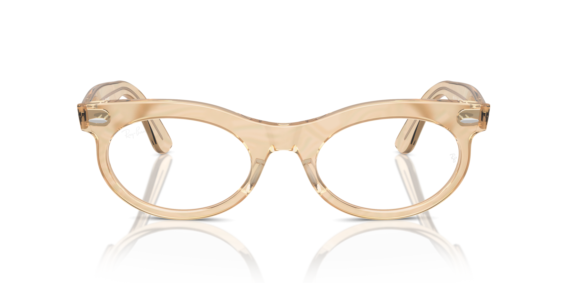 Ray-Ban RB2242V WAYFARER OVAL OPTICS CHANGE Photo Waves Brown, Size: M