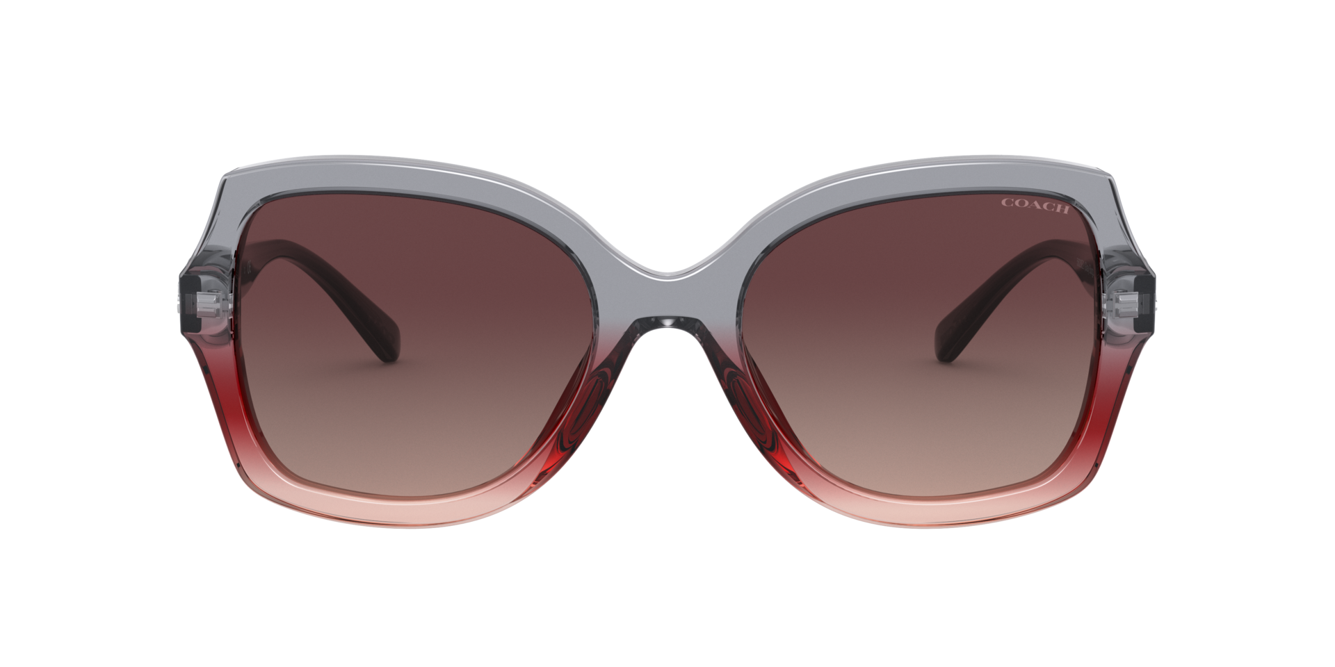 Coach HC8295 L1147 Grey Burgundy Gradient, Size: L