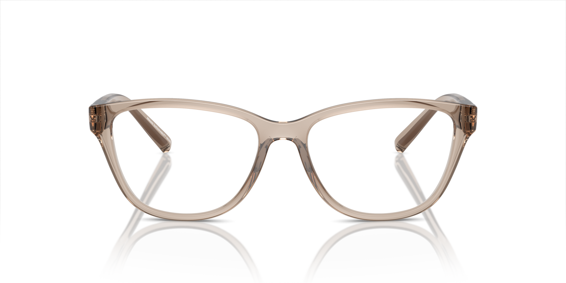 Armani Exchange AX3111U Shiny Transparent Brown, Size: L