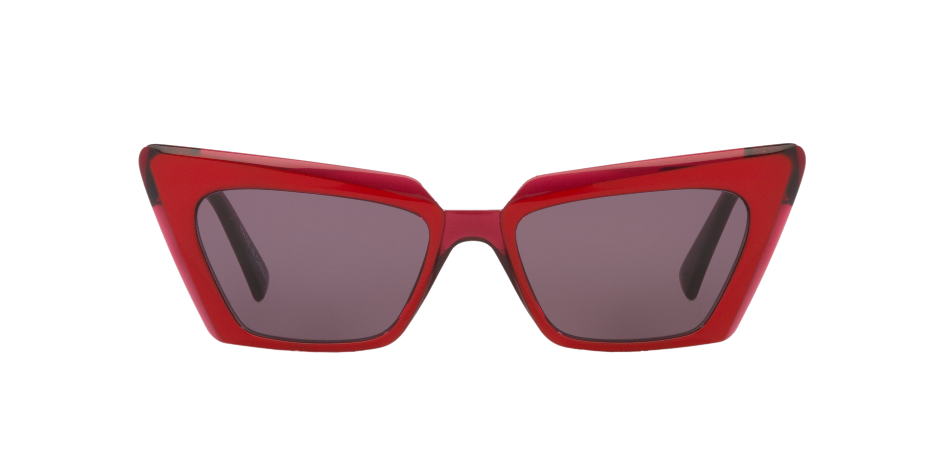 Clearly SAKSUN Red On Crystal Purple, Size: L