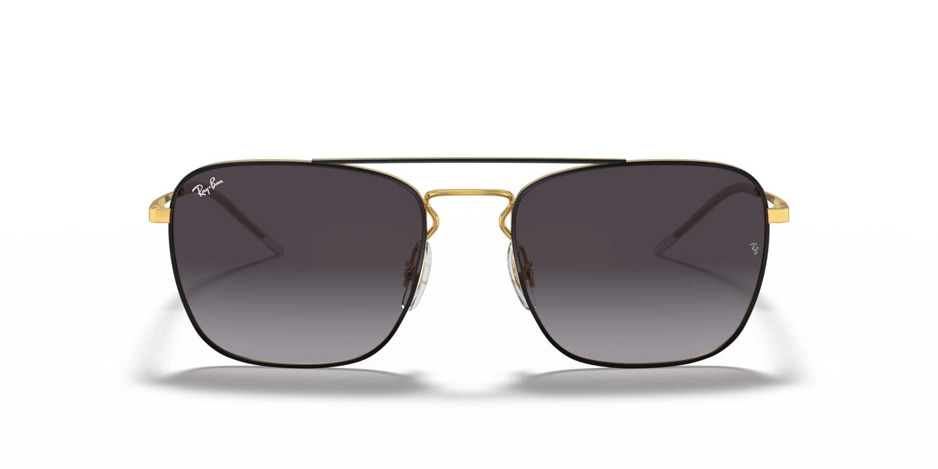 Ray-Ban RB3588 Black On Gold, Size: L