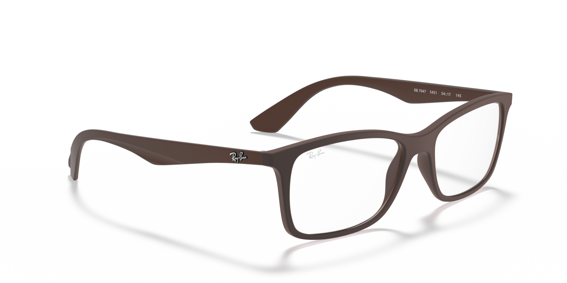 Ray-Ban RB7047 OPTICS Transparent Brown, Size: M