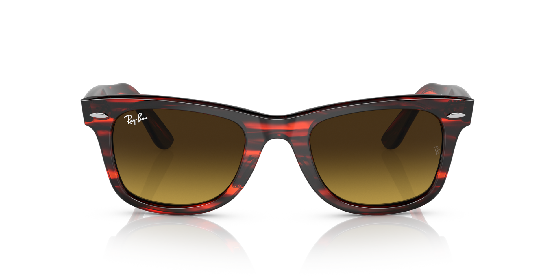 Ray-Ban RB2140 ORIGINAL WAYFARER BIO-BASED Striped Red, Size: L