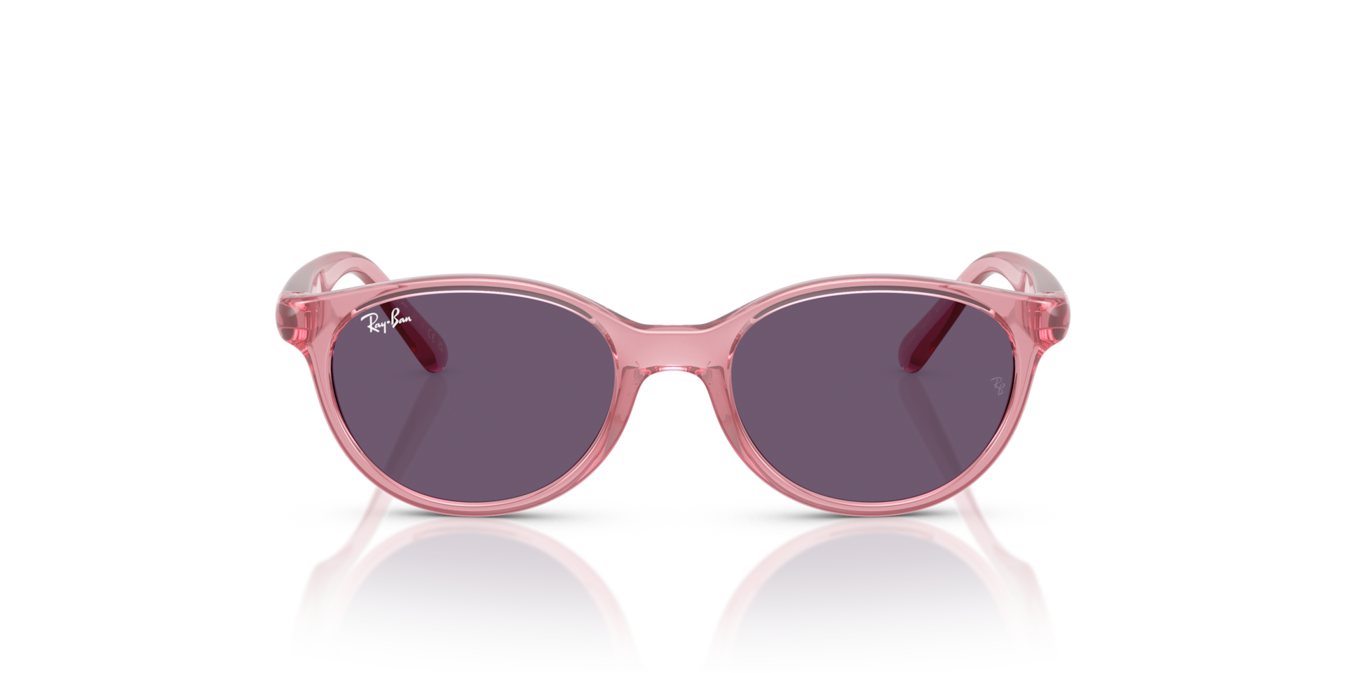 Ray-Ban RB9080S KIDS BIO-BASED Transparent Pink, Size: S