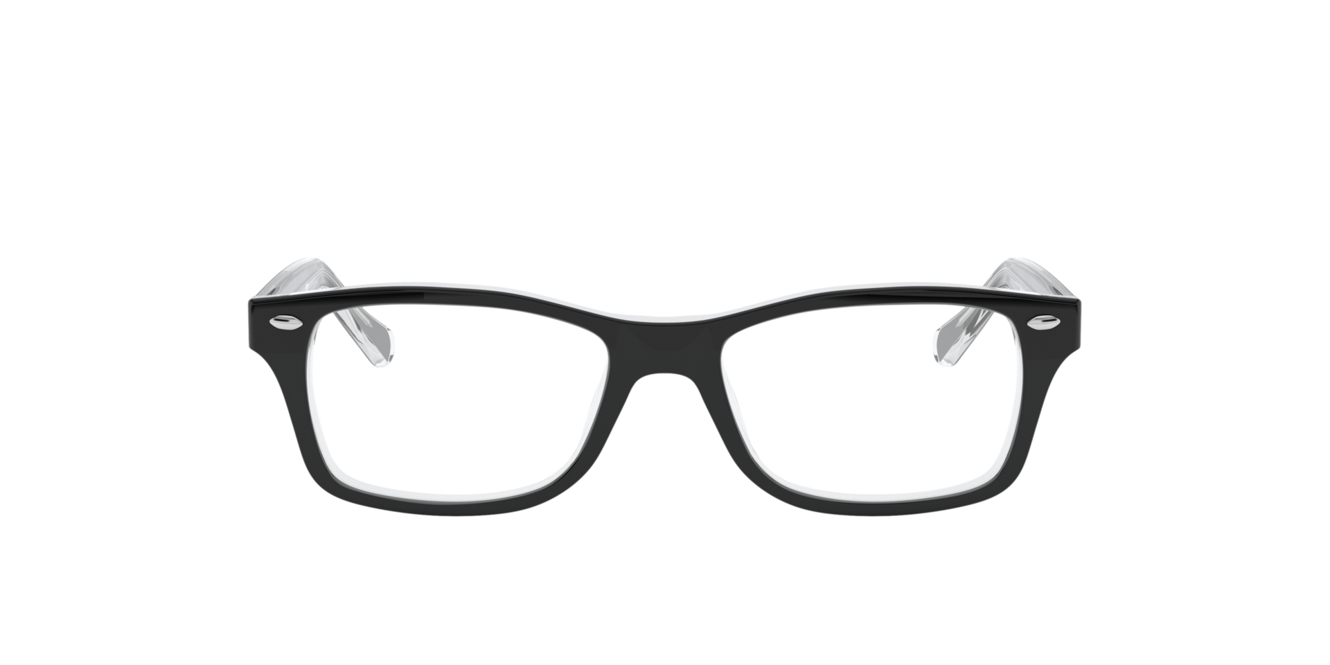 Ray-Ban RB1531 OPTICS KIDS Black On Transparent, Size: M
