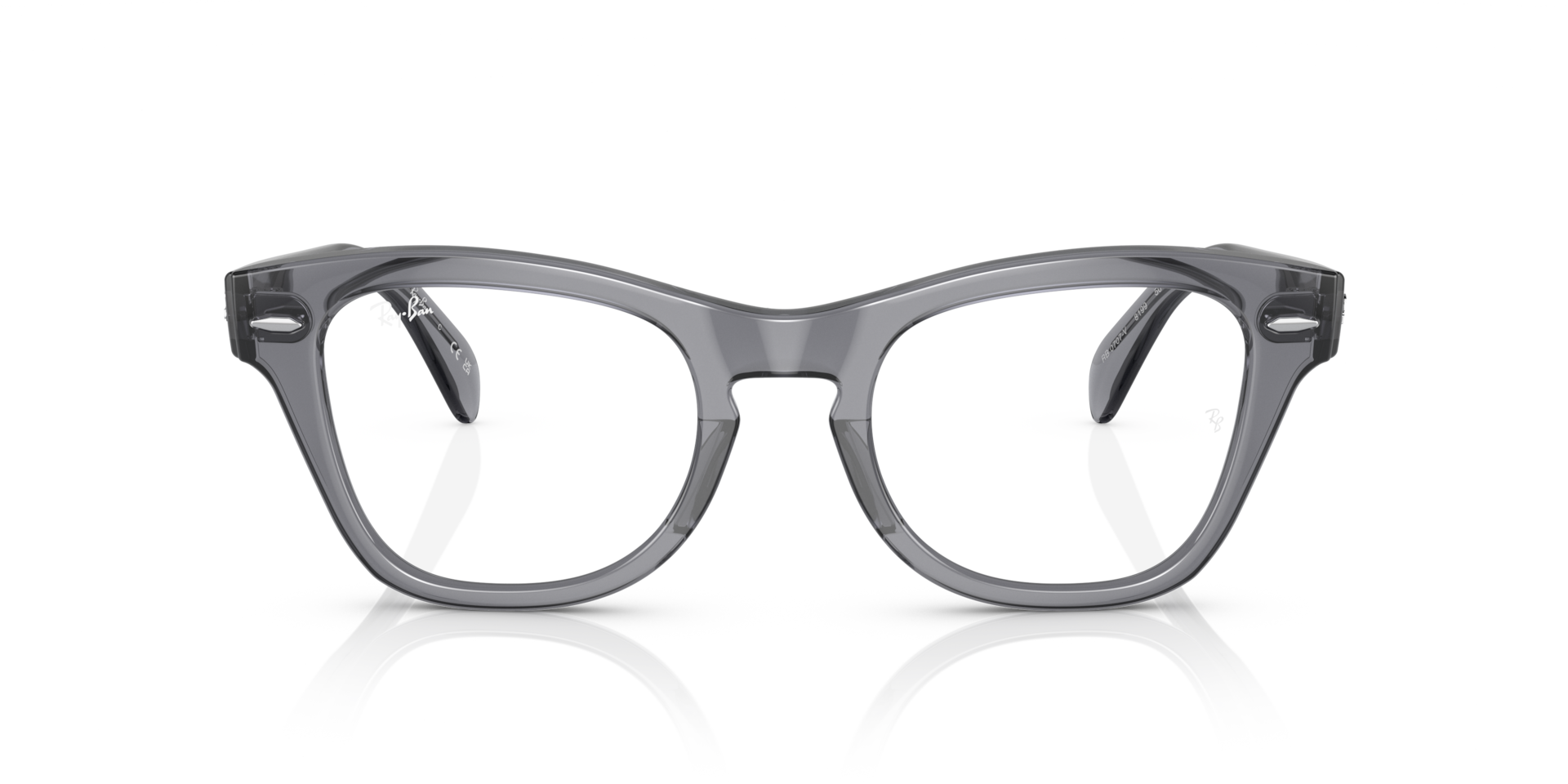 Ray-Ban RB0707V RB0707 OPTICS Transparent Grey, Size: M