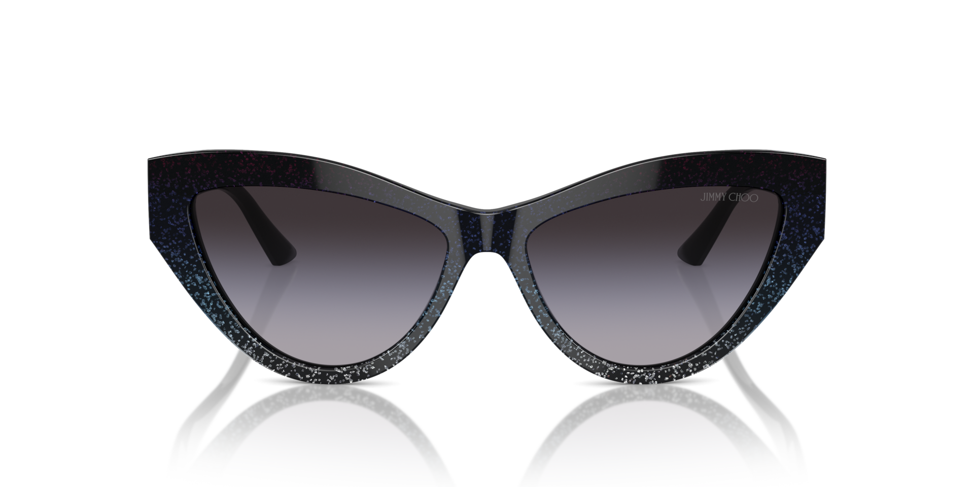 Jimmy Choo JC5004 Black Gradient Glitter, Size: M
