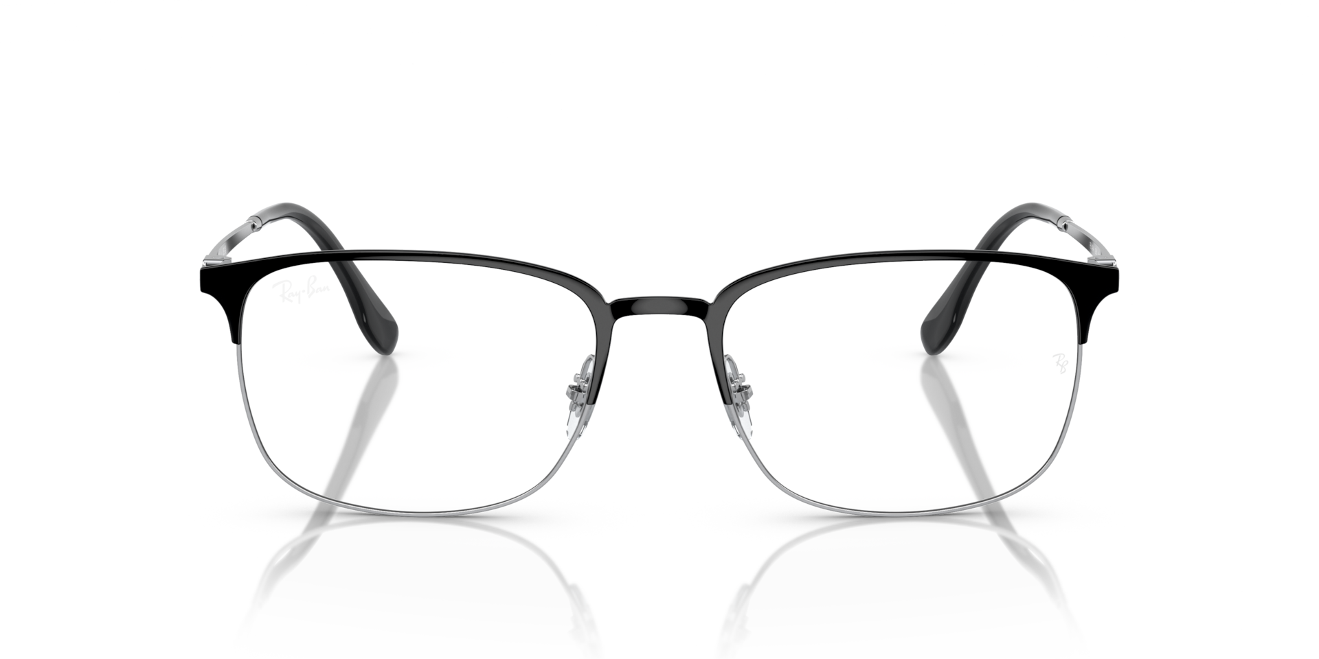 Ray-Ban RB6494 OPTICS Black On Silver, Size: XL