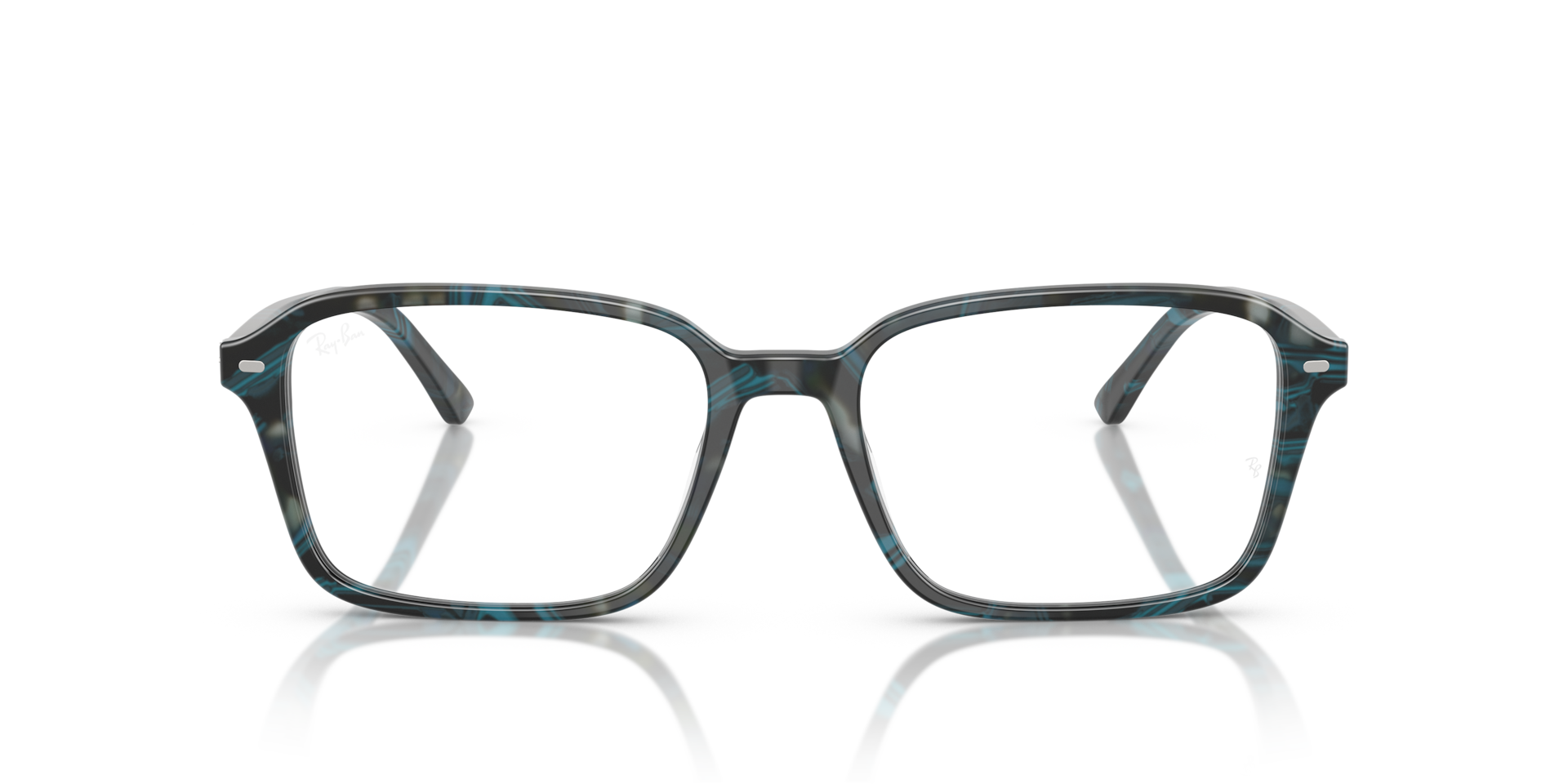 Ray-Ban RB5431 RAIMOND OPTICS Transparent Fantasy Blue & Grey, Size: M