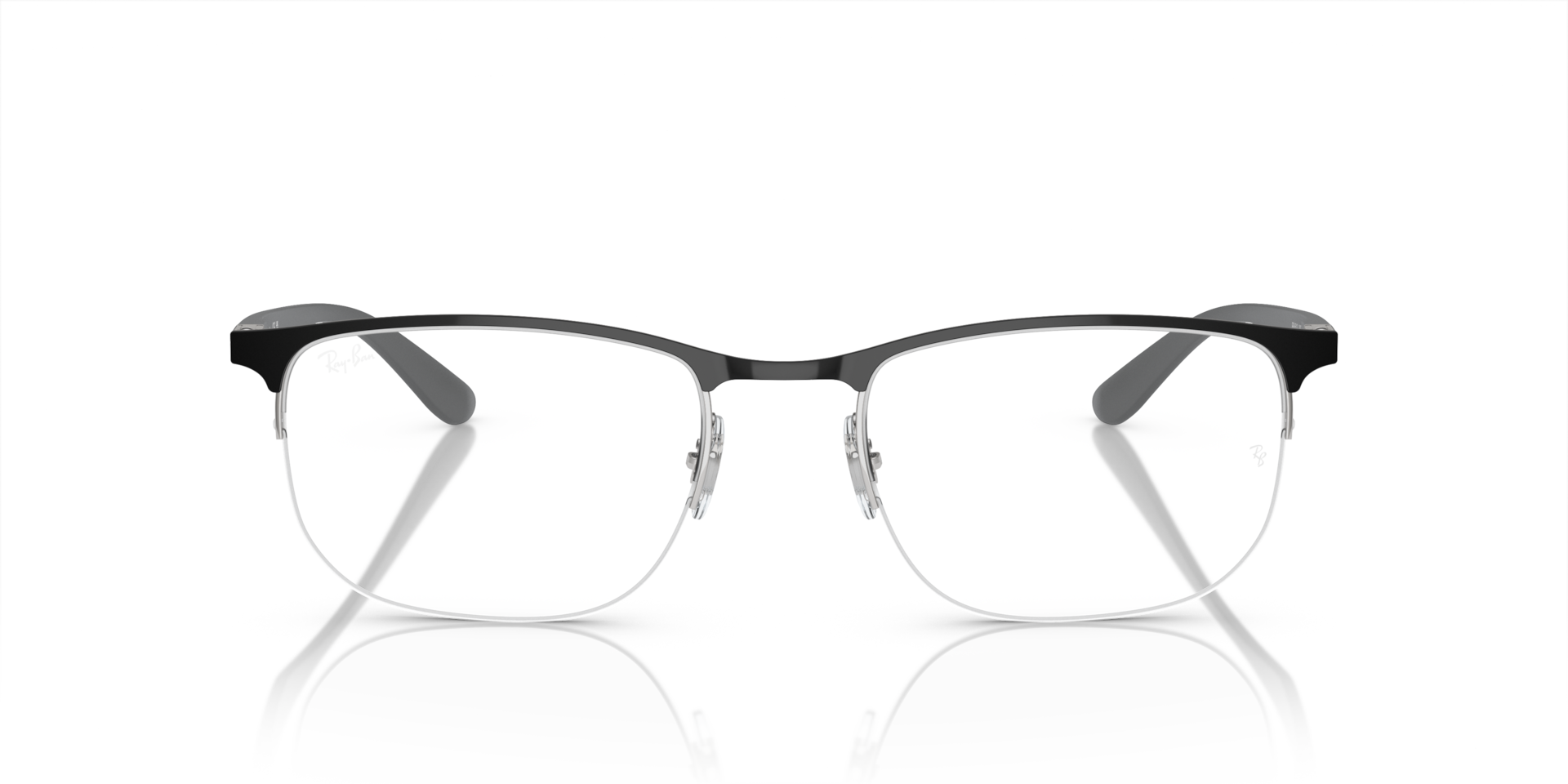 Ray-Ban RB6513 OPTICS Black On Silver, Size: L