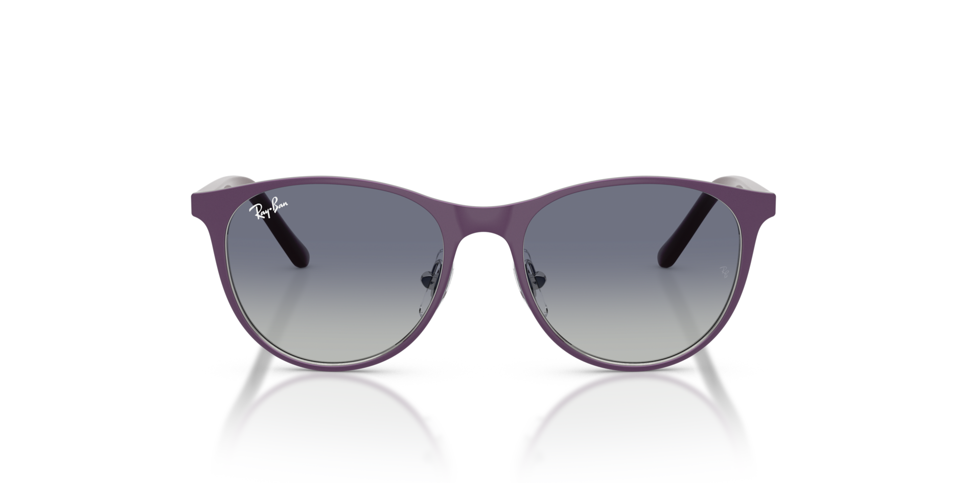 Ray-Ban RB9552S KIDS Matte Violet On Silver, Size: S