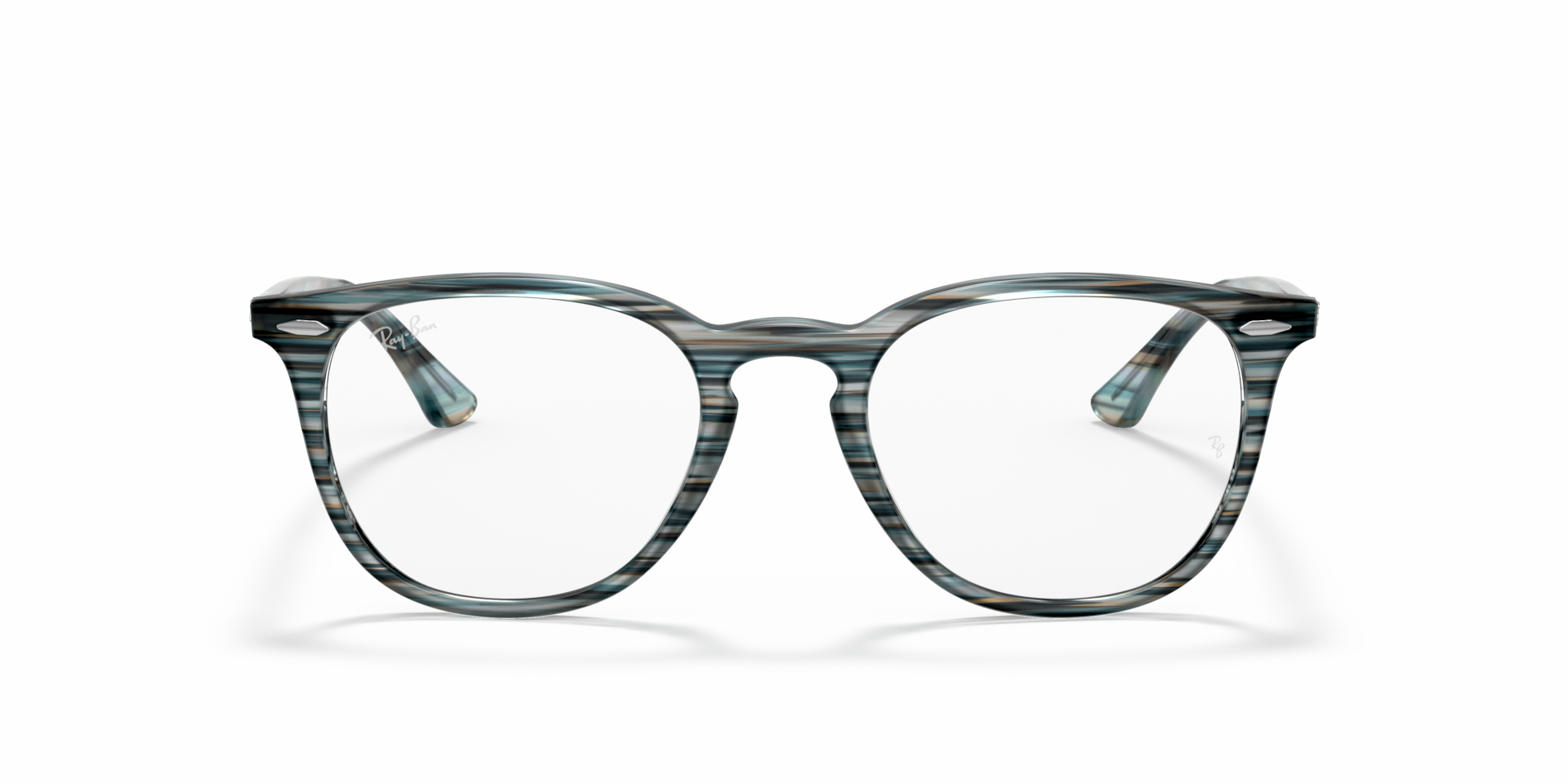 Ray-Ban RB7159 OPTICS Striped Blue Grey, Size: S