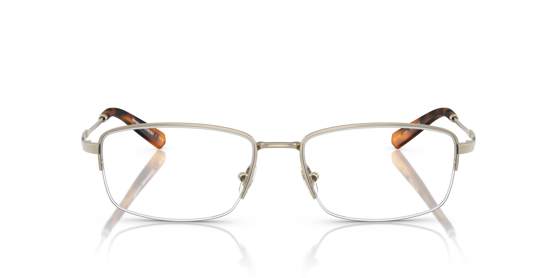 Brooks Brothers BB1117 Matte Gold, Size: L