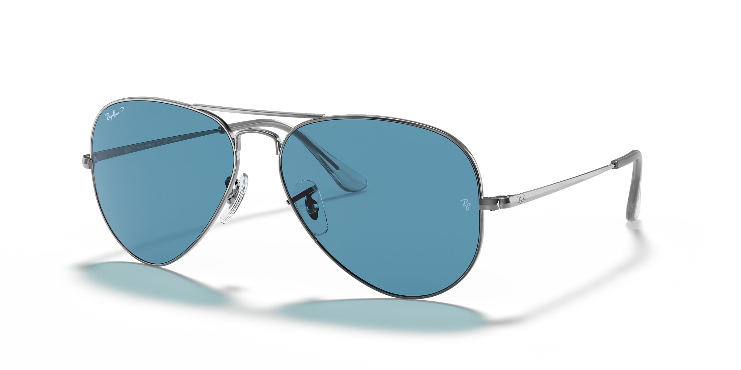 Ray-Ban Sunglasses RB3689 AVIATOR METAL II POLARIZED+ LENSES