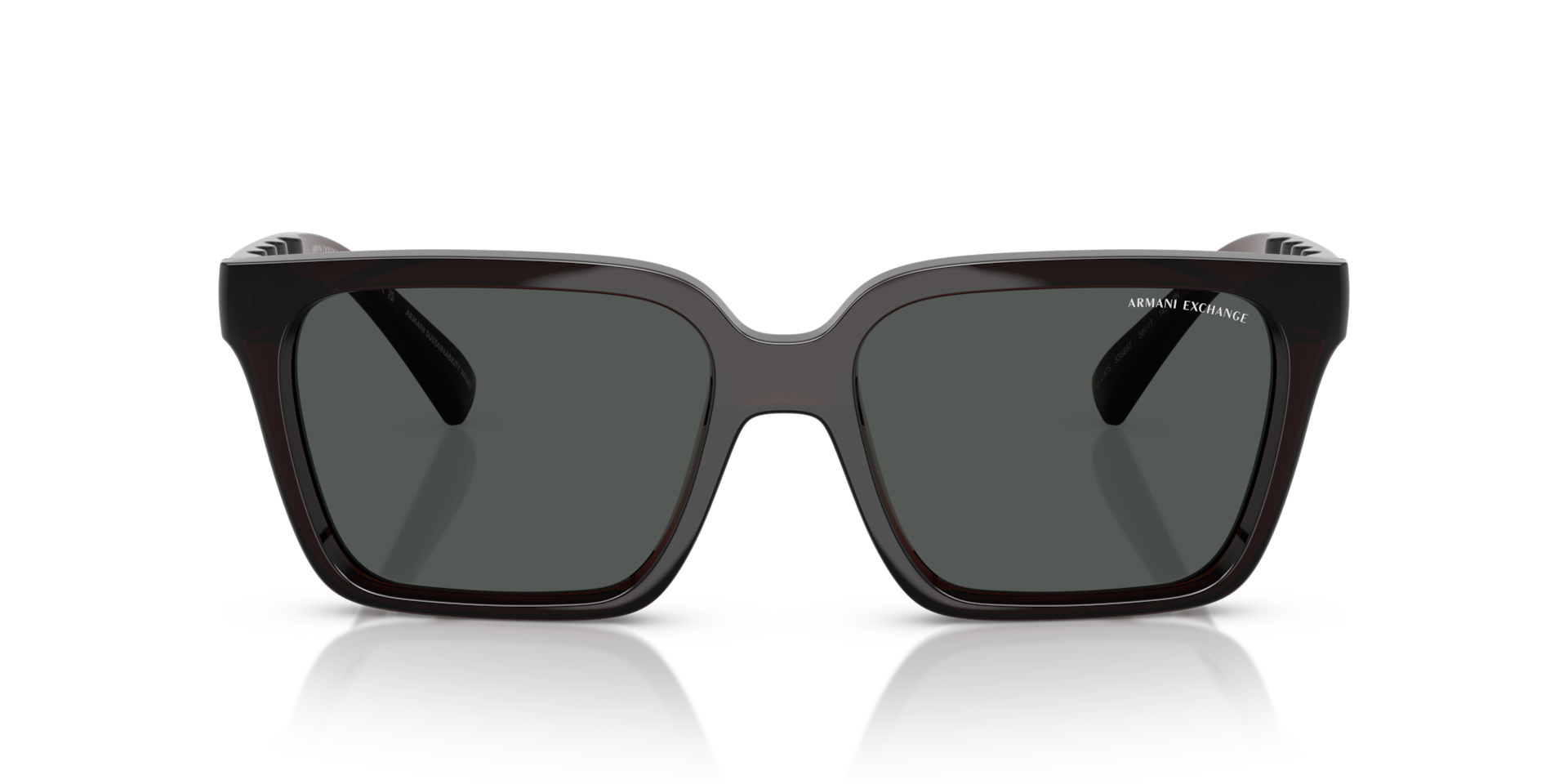 Armani Exchange AX4147S Shiny Transparent Brown, Size: M