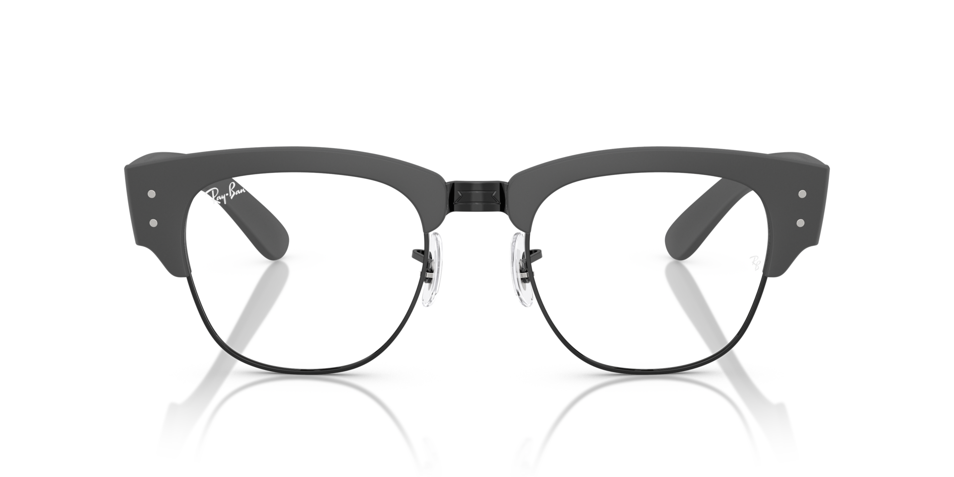 Ray-Ban RB7316V MEGA CLUBMASTER OPTICS LITEFORCE Sand Grey On Black, Size: L