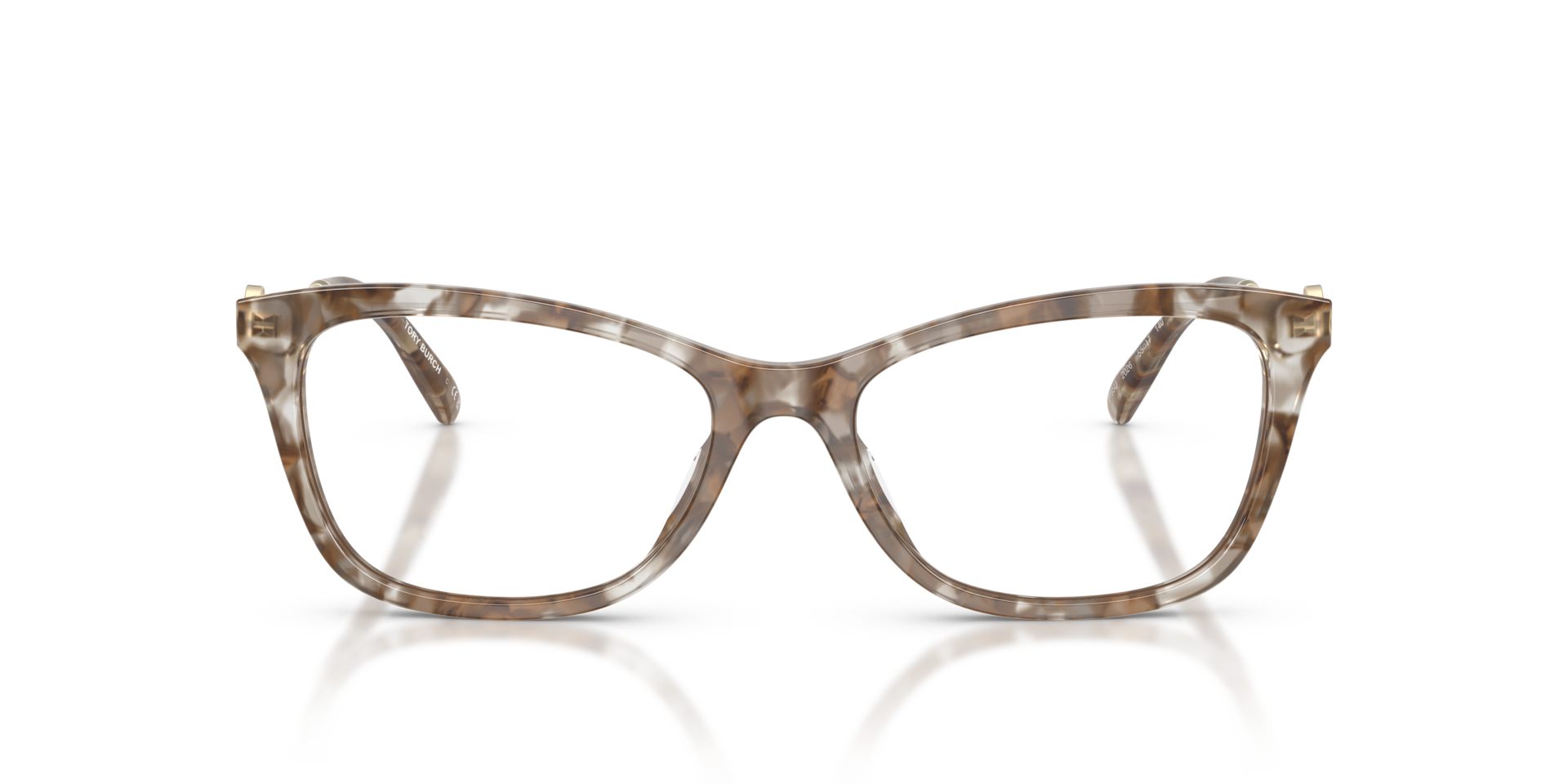 Tory Burch TY2165U Brown Crystal Tortoise, Size: M