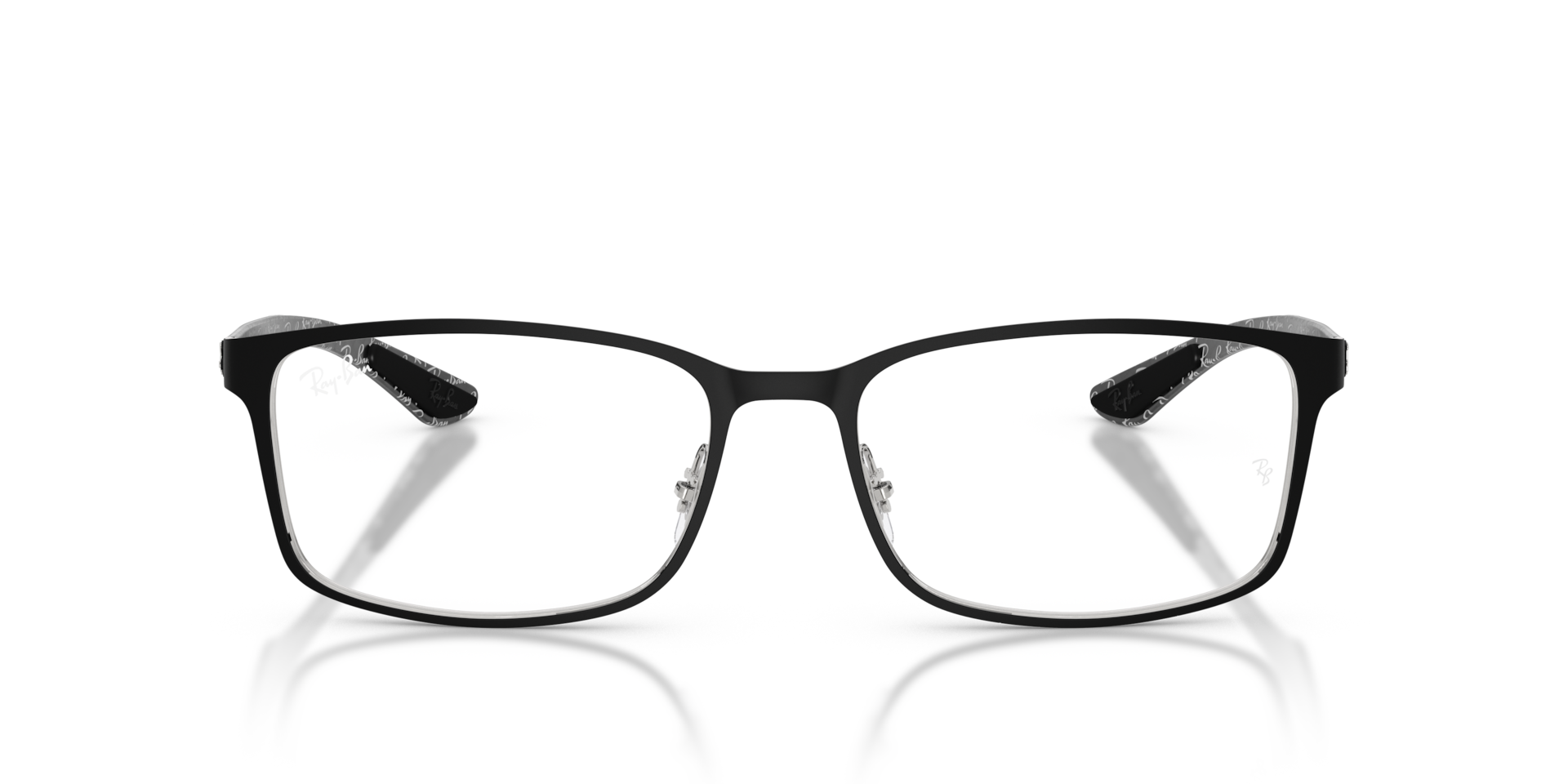 Ray-Ban RB8424 OPTICS Matte Black & Silver, Size: XL
