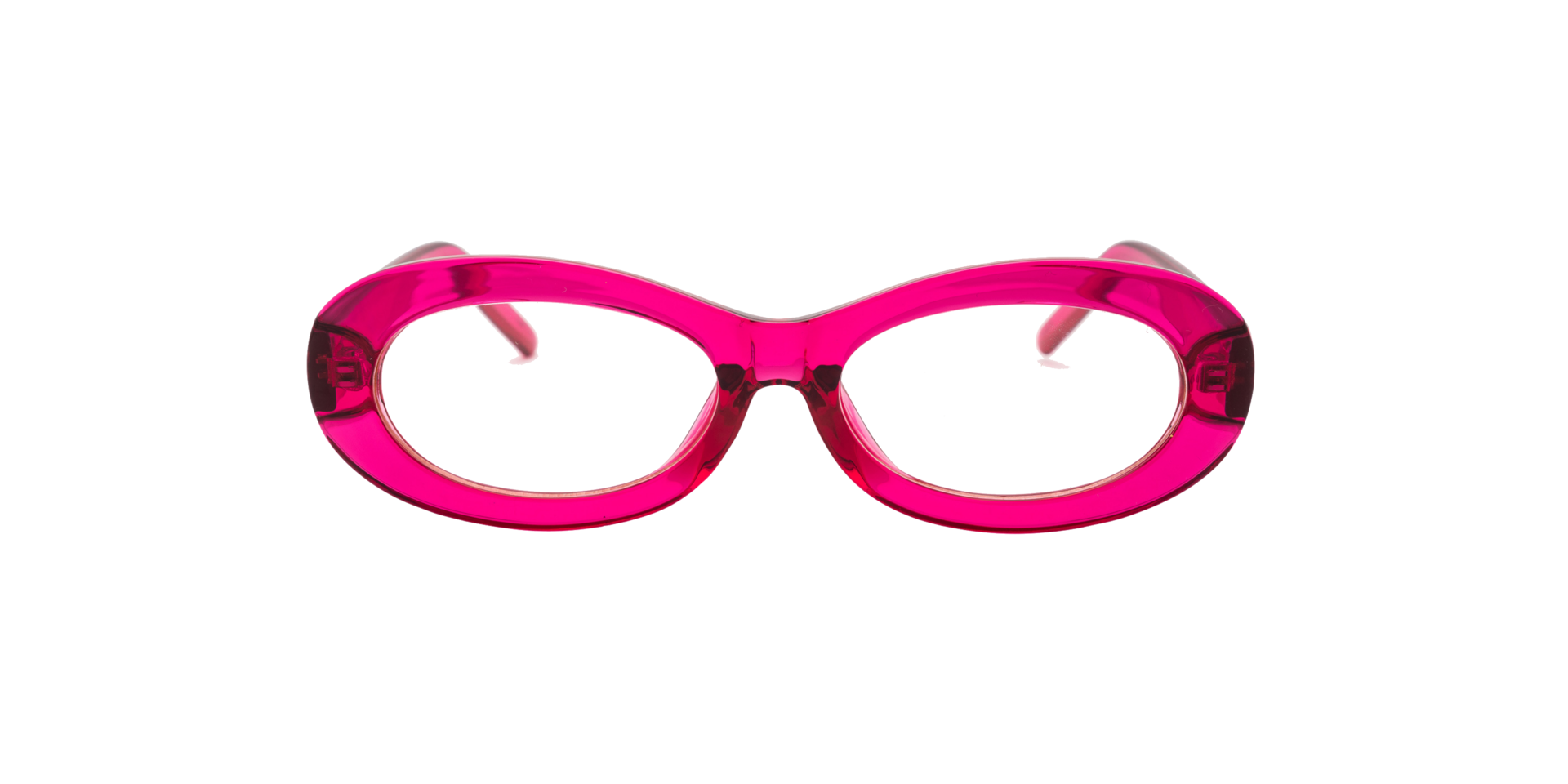 Clearly PASSION Pink Translucent Shiny, Size: L