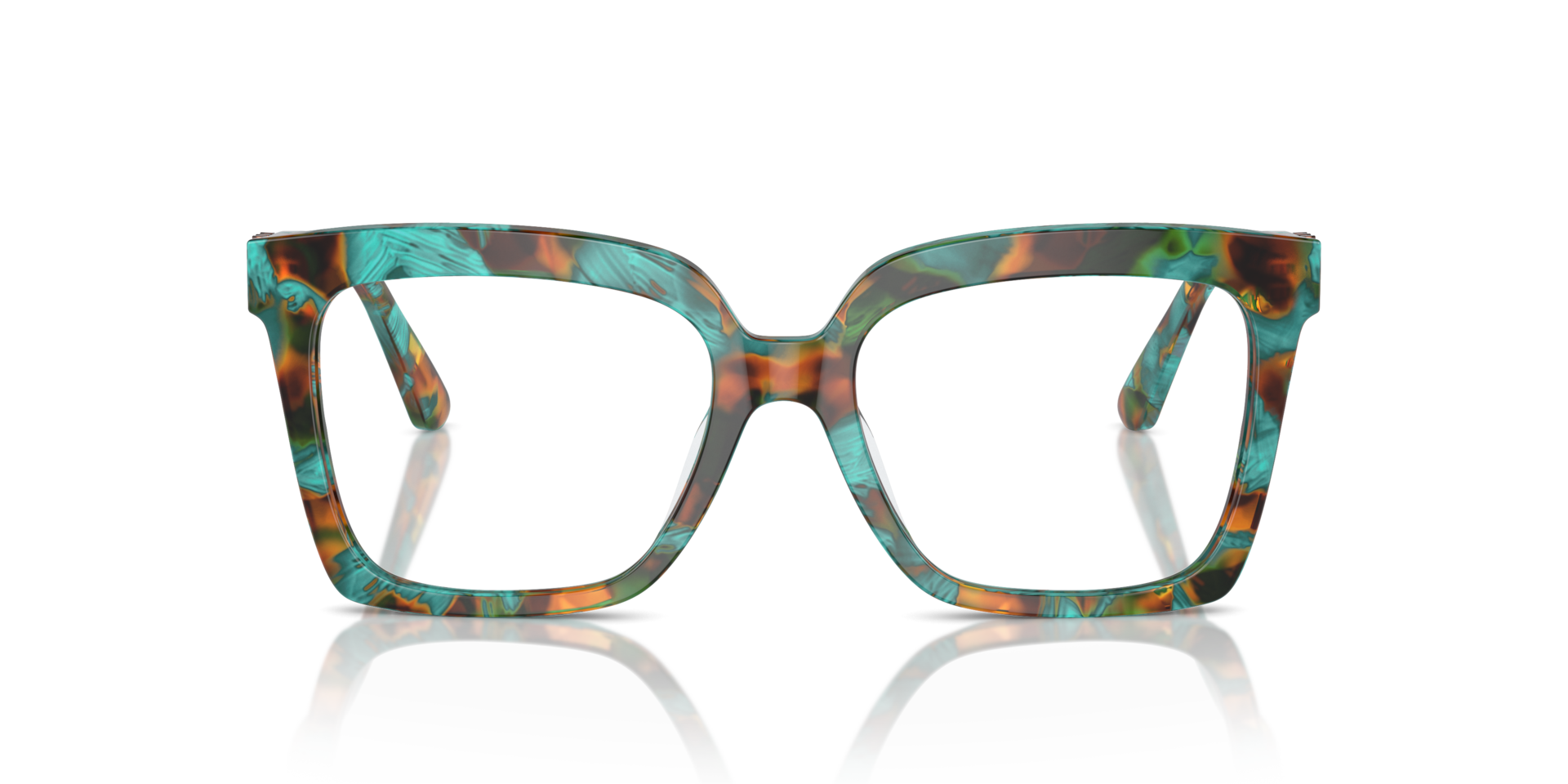 Michael Kors MK4119U NASSAU Teal Graphic Tortoise, Size: S