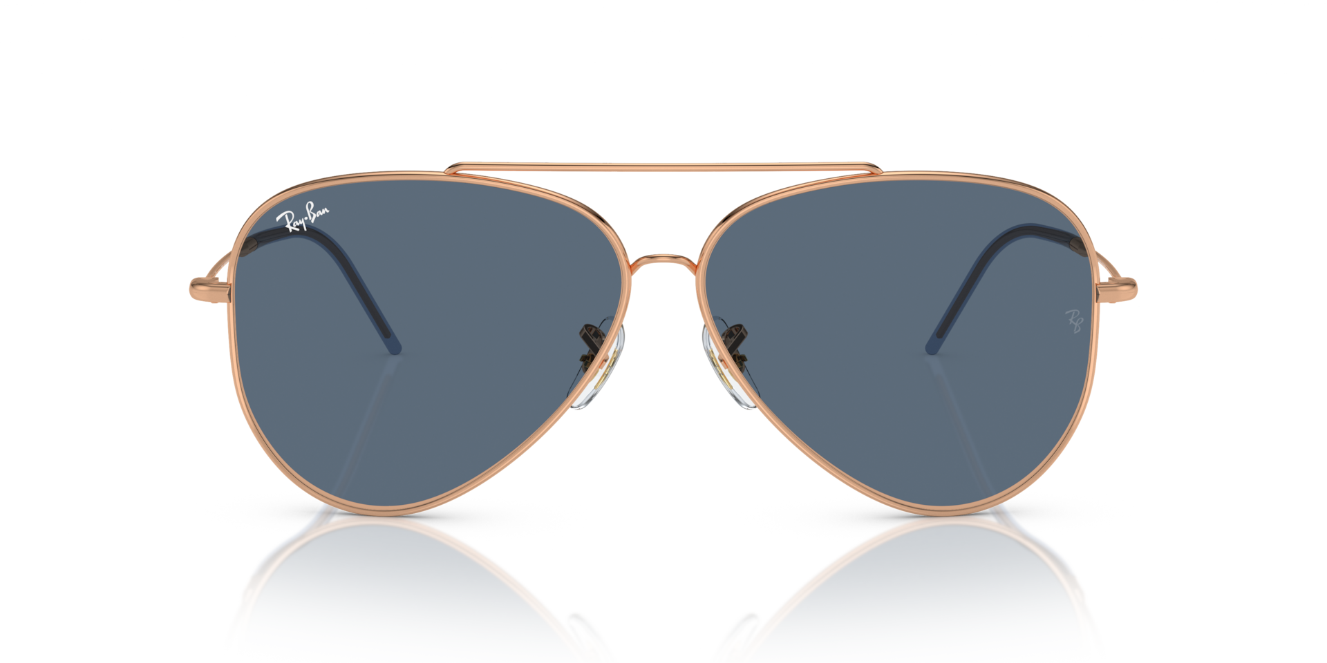 Ray-Ban RBR0101S AVIATOR REVERSE Rose Gold, Size: L