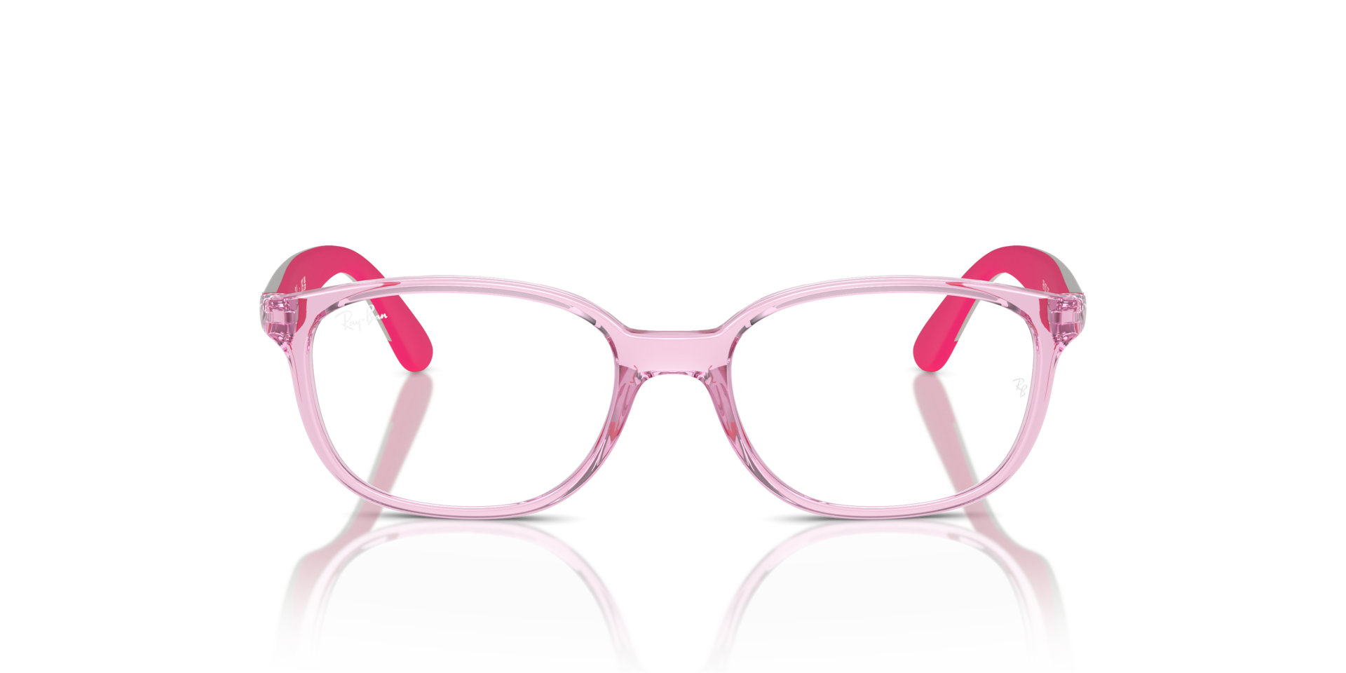Ray-Ban RB1632 OPTICS KIDS BIO-BASED Transparent Pink, Size: M